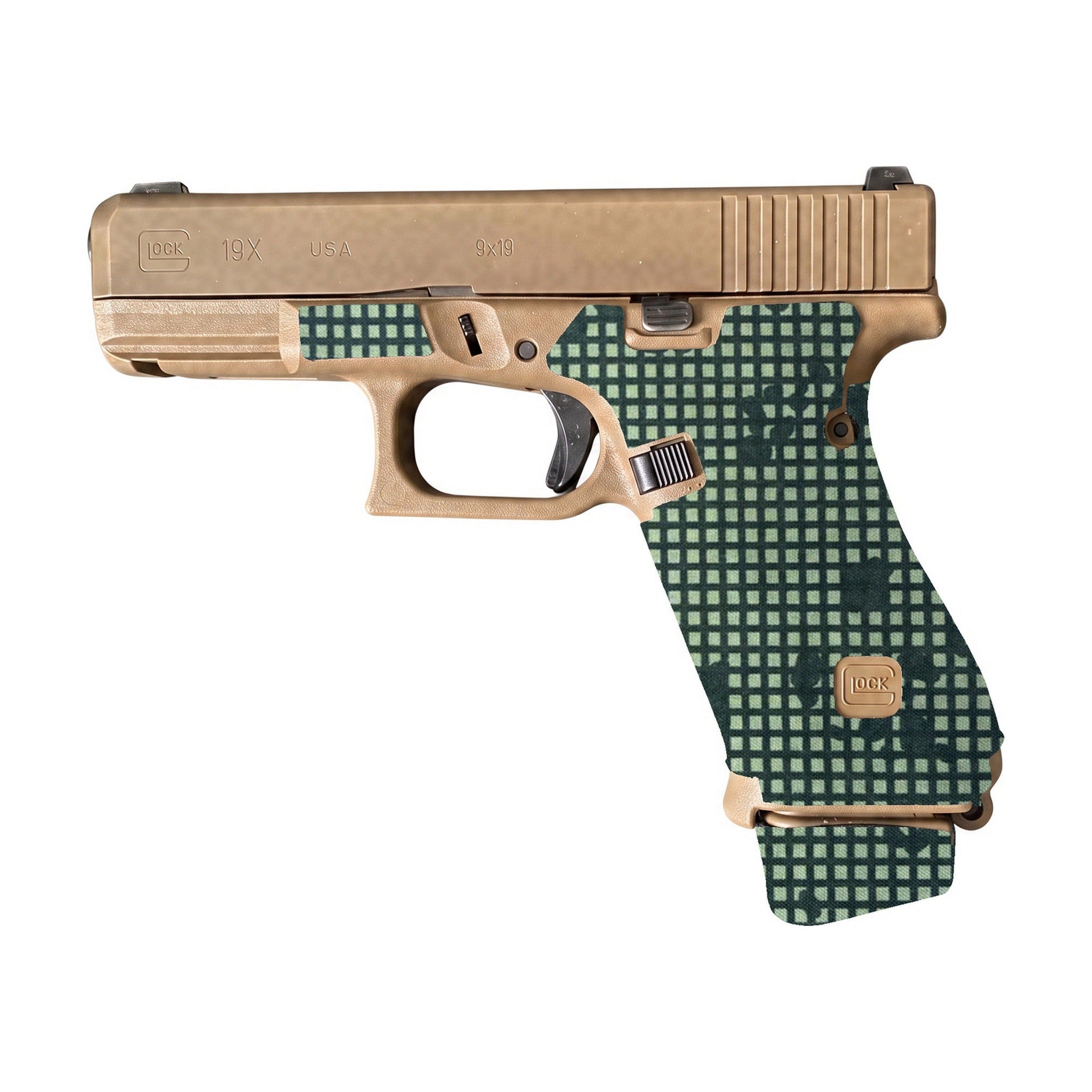 GLOCK G19X/G45/G47 Pistols Cordura grip wrap, Desert Night Camo