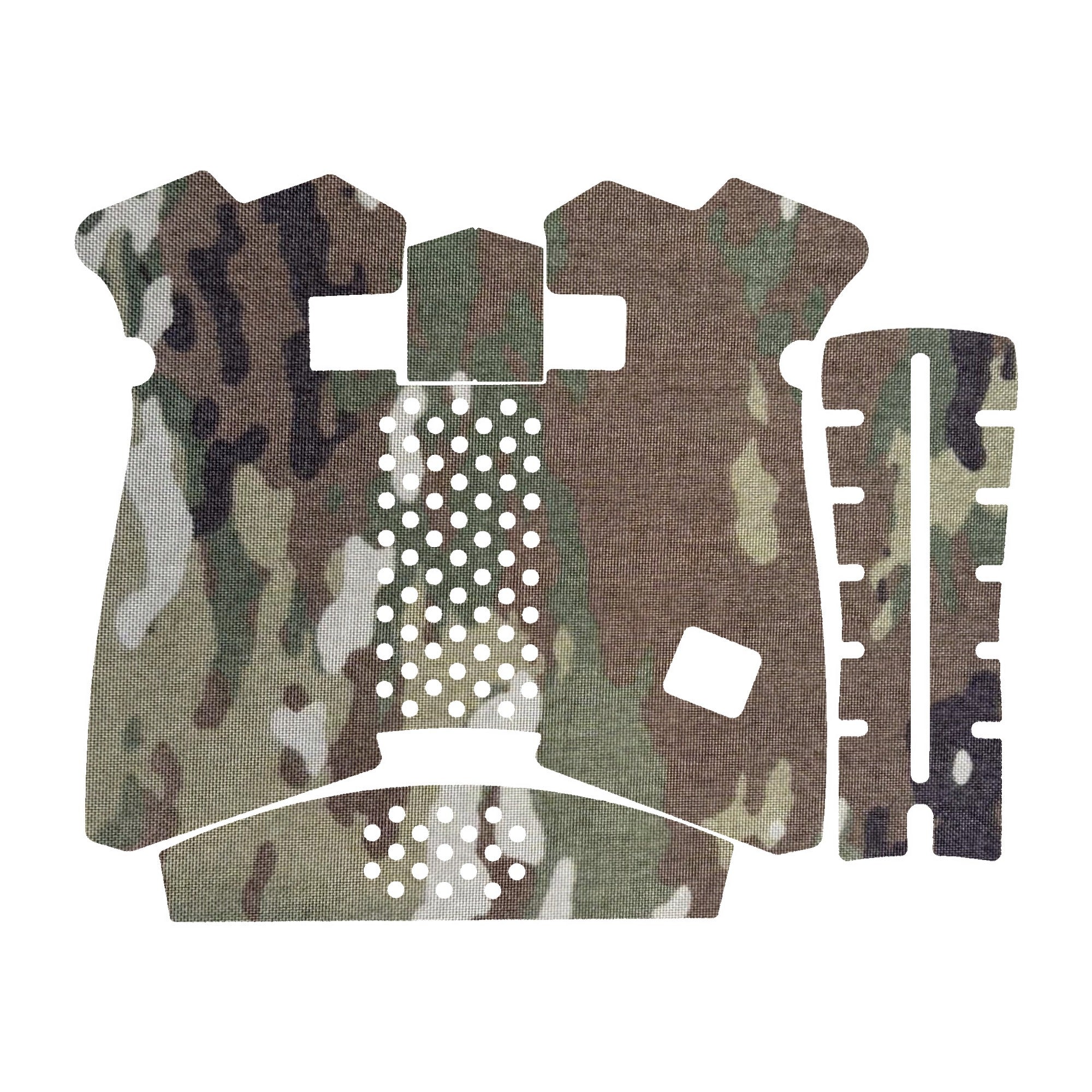 GLOCK G19X/G45/G47 Pistols grip wrap kit outline, MultiCam