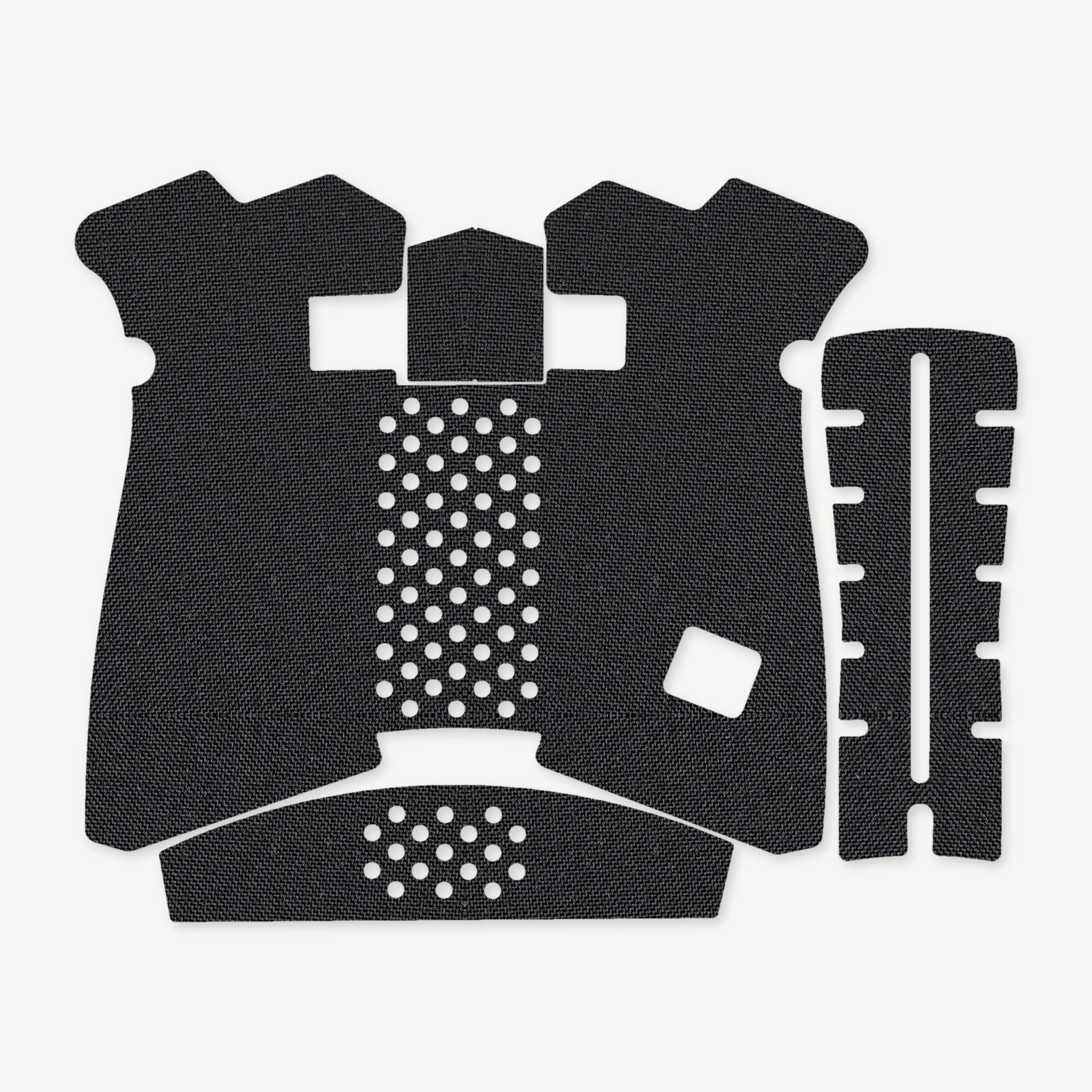 Grip Kit for GLOCK G19X/G45/G47 Pistols - die-cut Cordura 1000D kit pieces in Black - Combat Textiles
