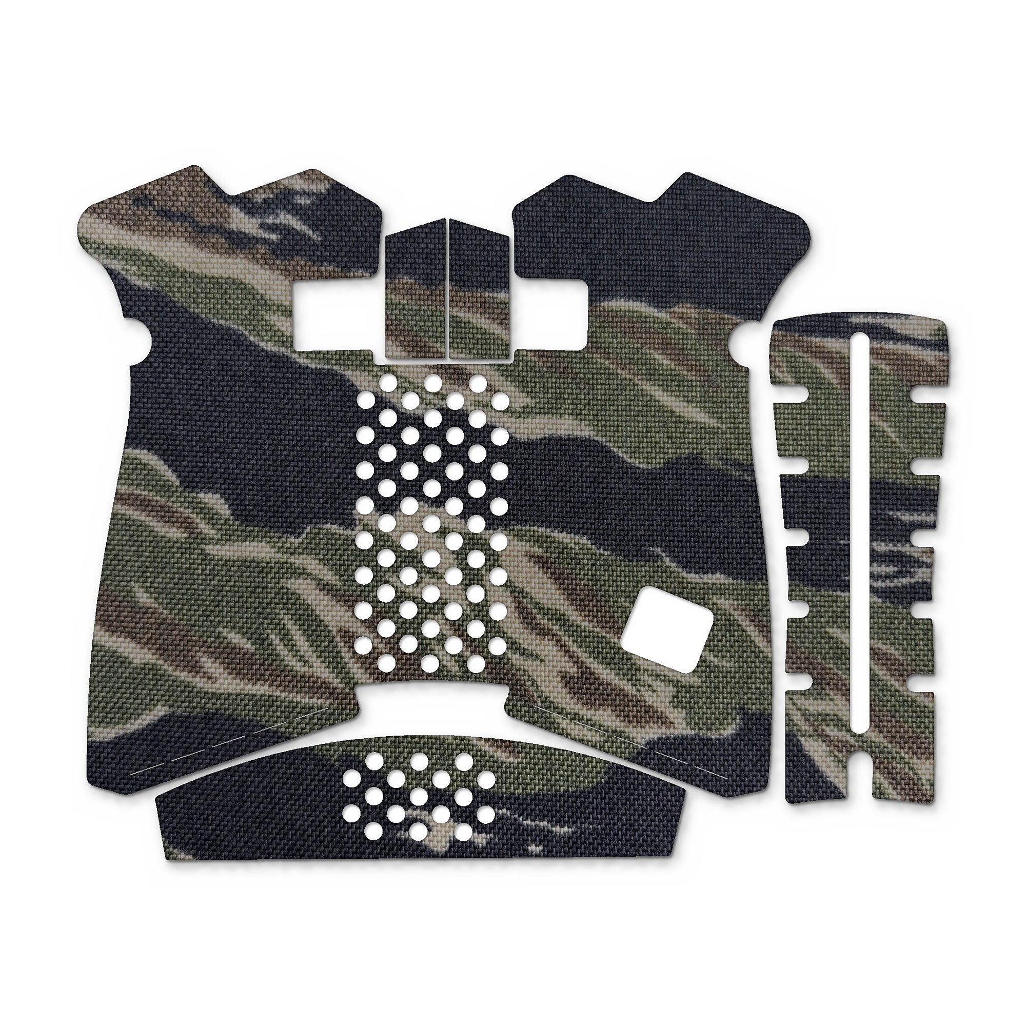 GLOCK G19X/G45/G47 Pistols grip wrap kit outline, Tiger Stripe (Green/Black)