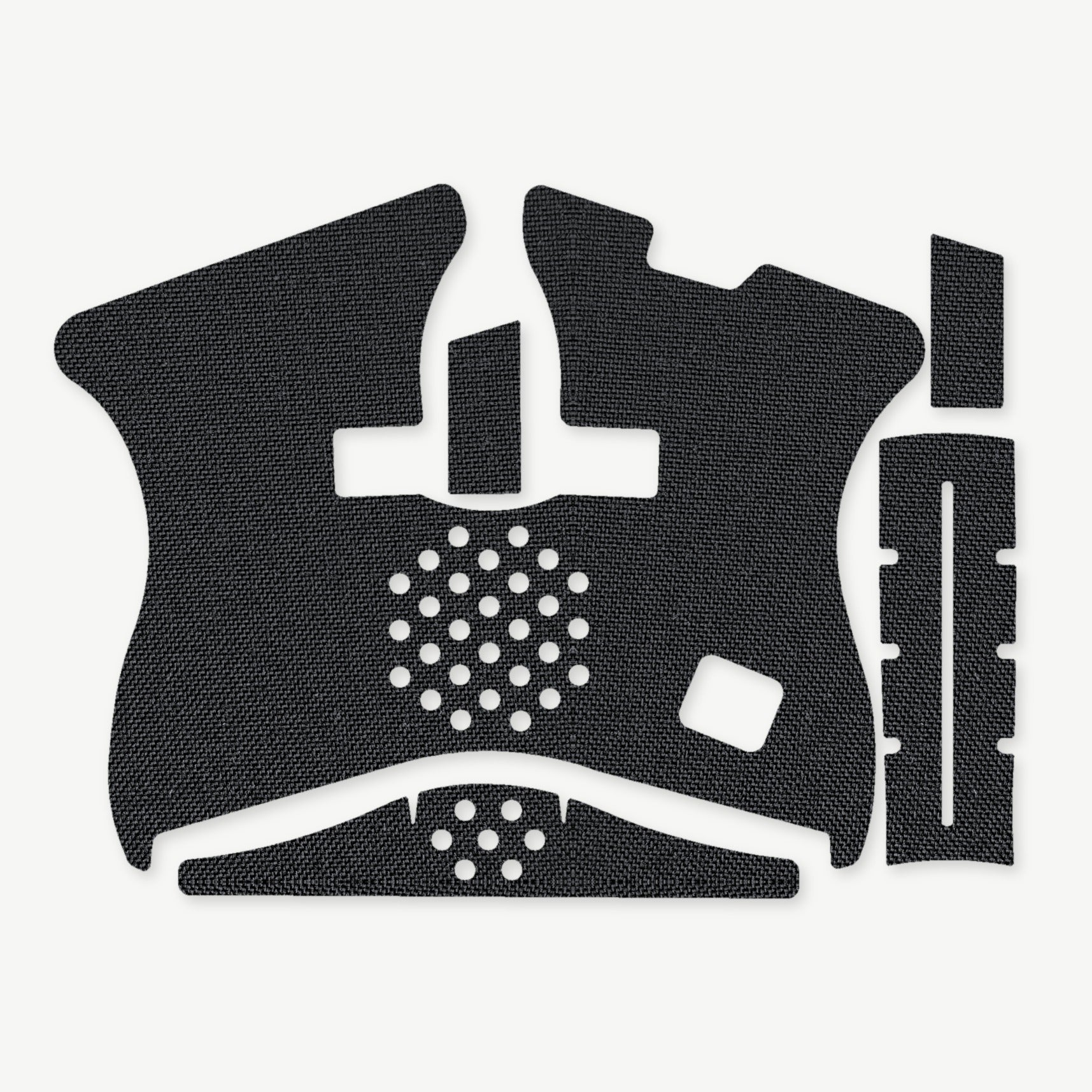 Grip Kit for GLOCK G42 Pistols - die-cut Cordura 1000D kit pieces in Black - Combat Textiles