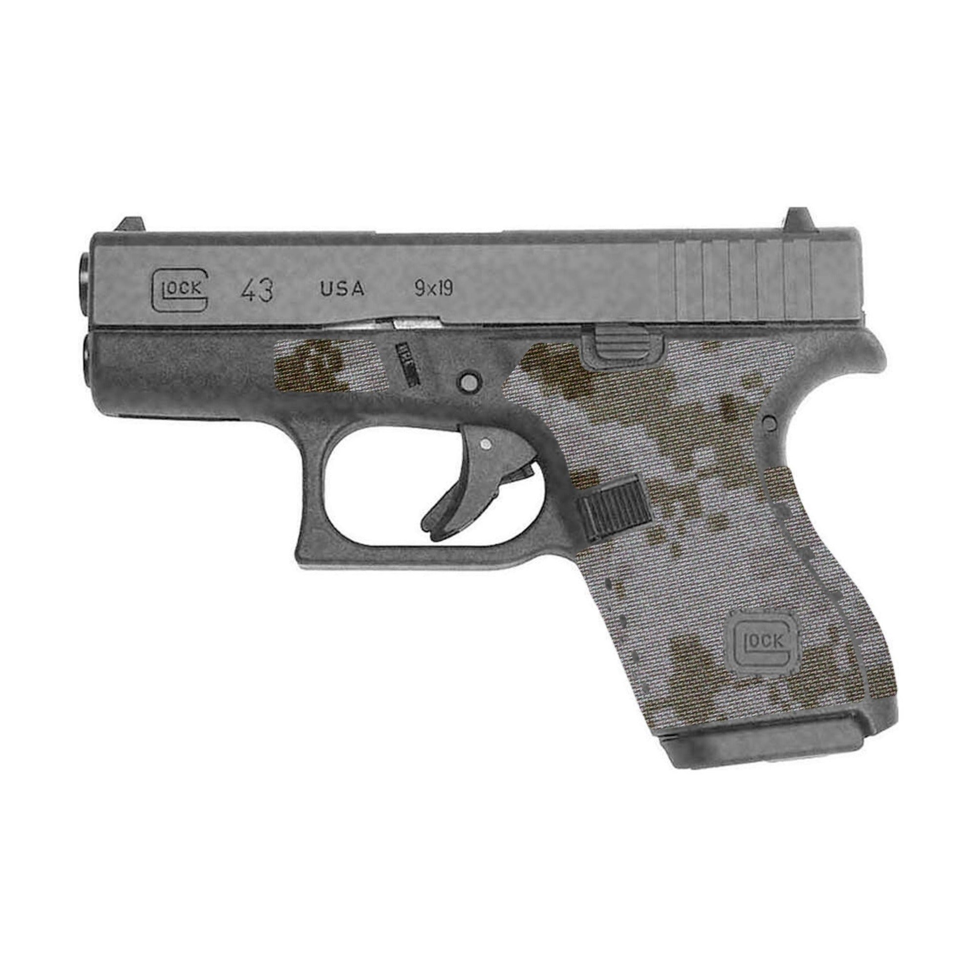 GLOCK G43 Pistols Cordura grip wrap, ACU (Desert)