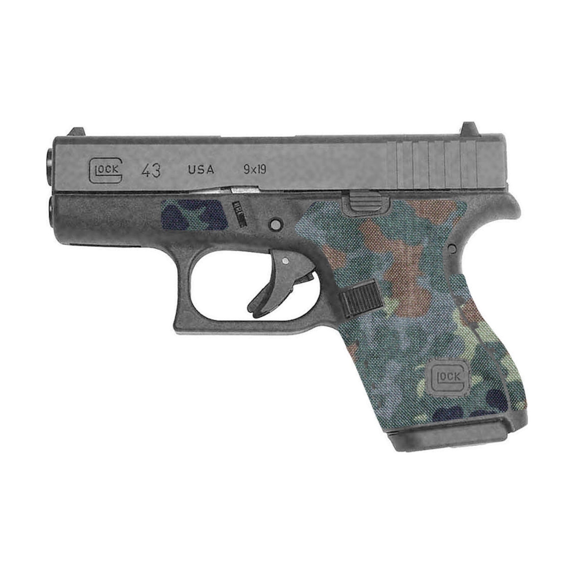 GLOCK G43 Pistols Cordura grip wrap, Flecktarn