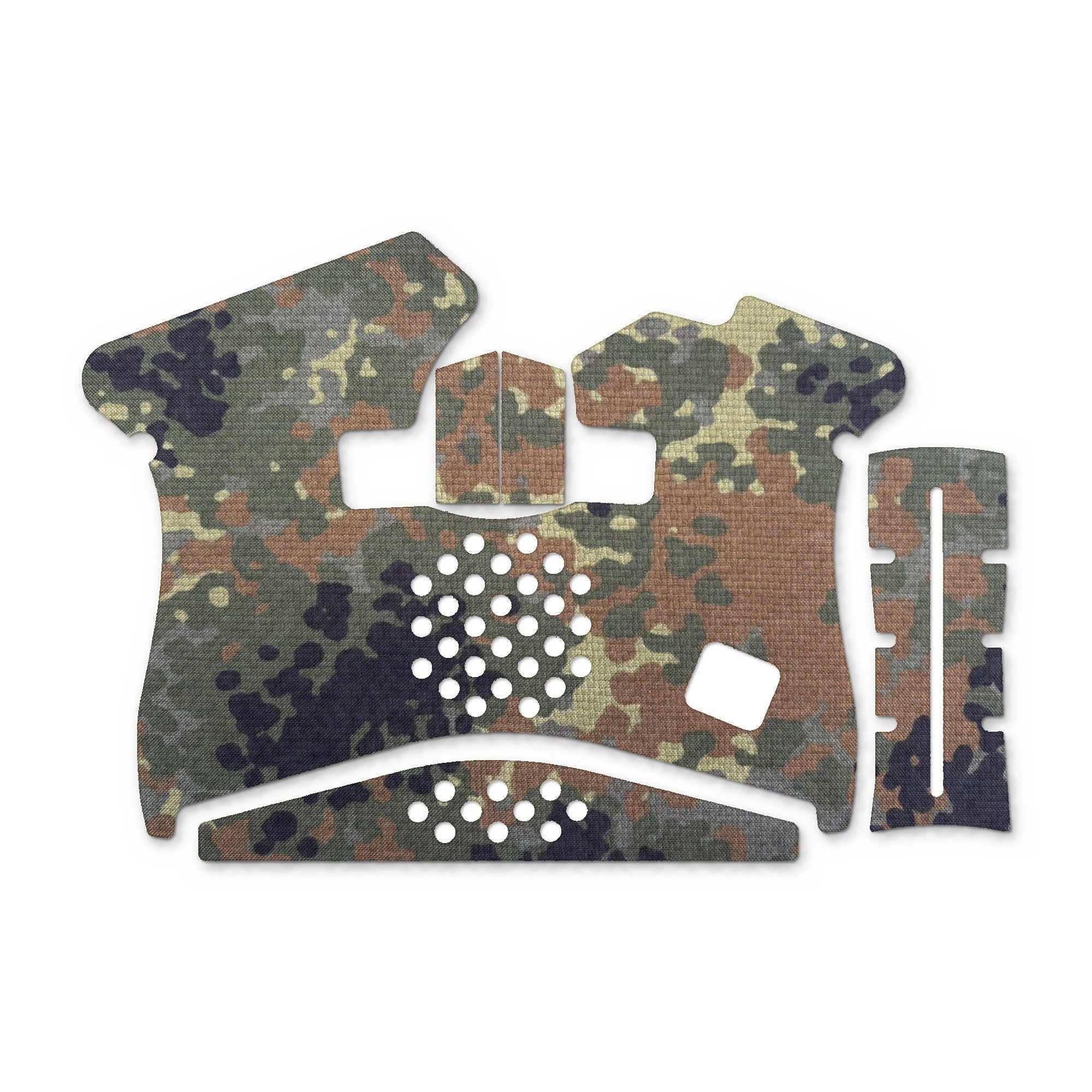 GLOCK G43 Pistols grip wrap kit outline, Flecktarn