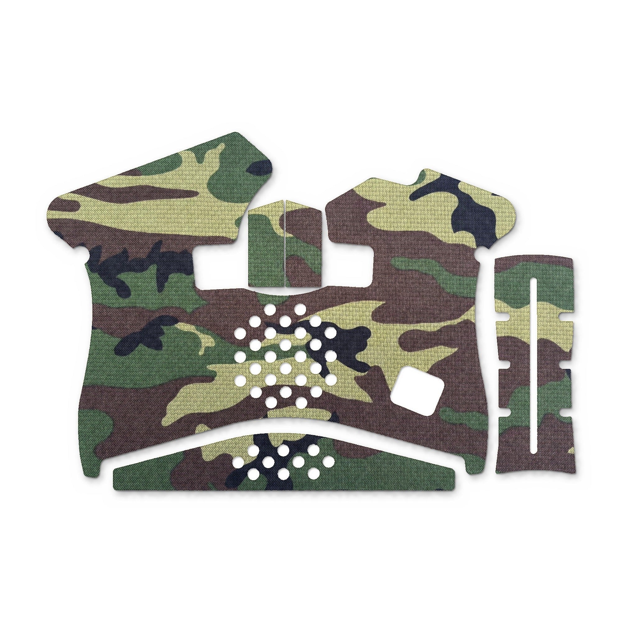 GLOCK G43 Pistols grip wrap kit outline, M81 Woodland