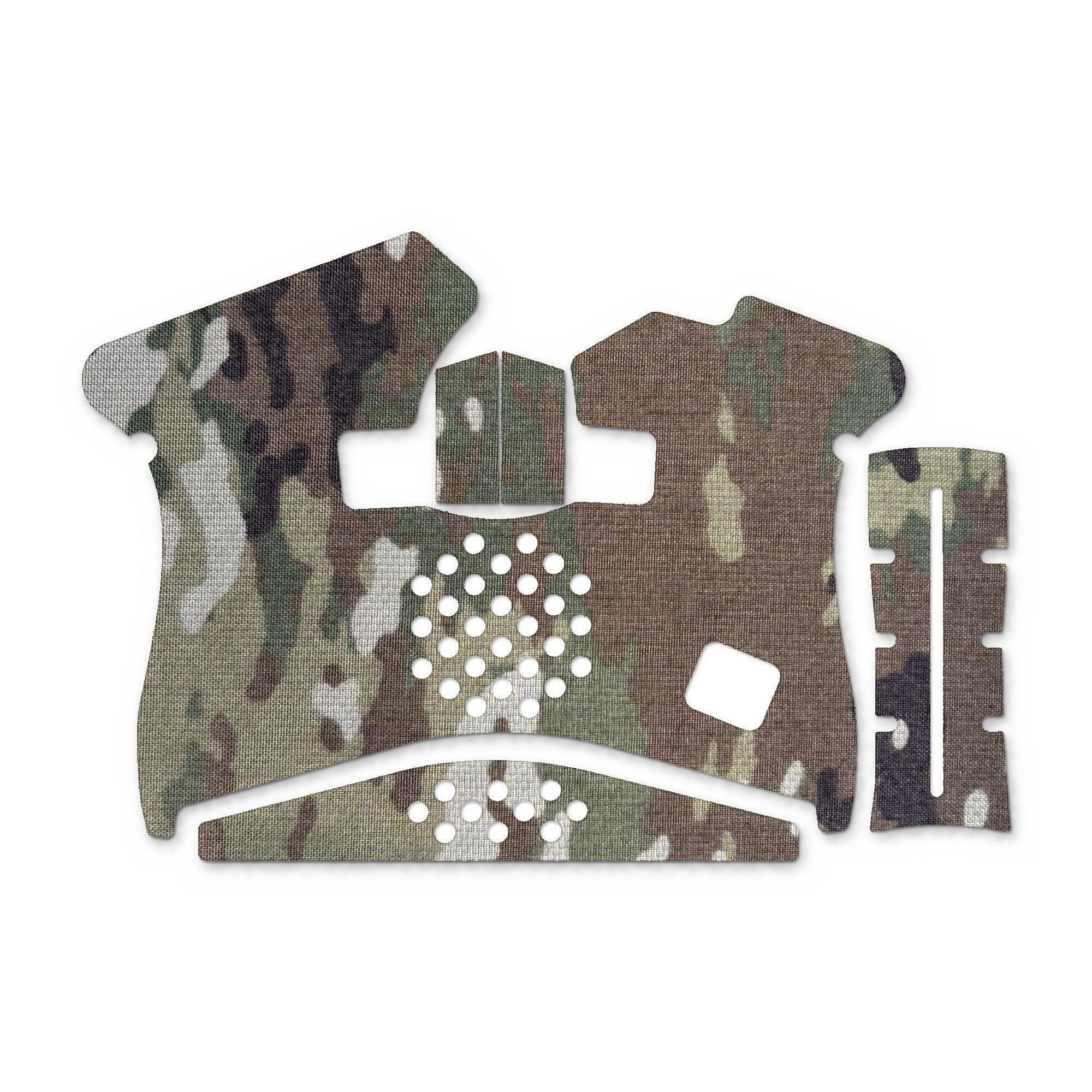 GLOCK G43 Pistols grip wrap kit outline, MultiCam