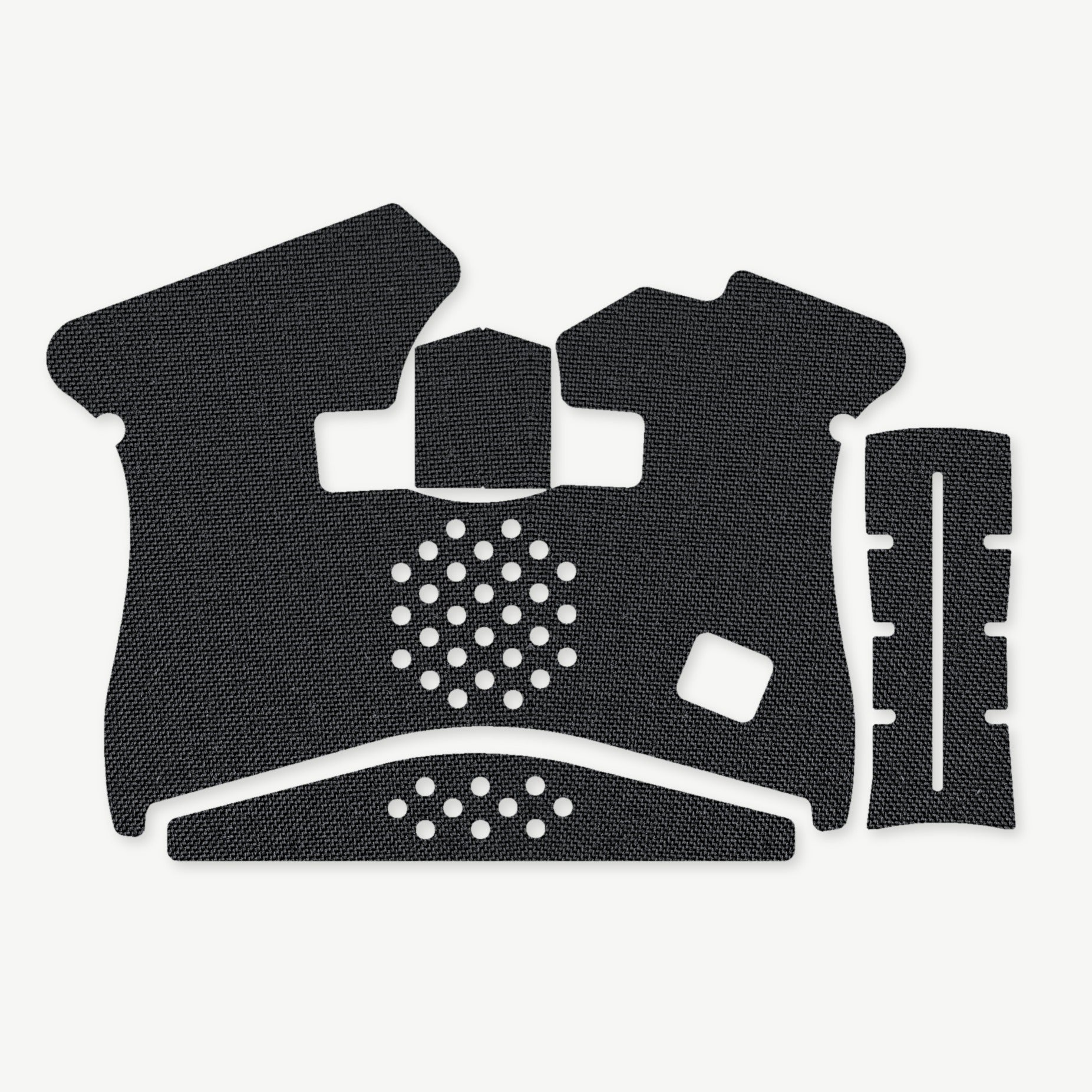 Grip Kit for GLOCK G43 Pistols - die-cut Cordura 1000D kit pieces in Black - Combat Textiles