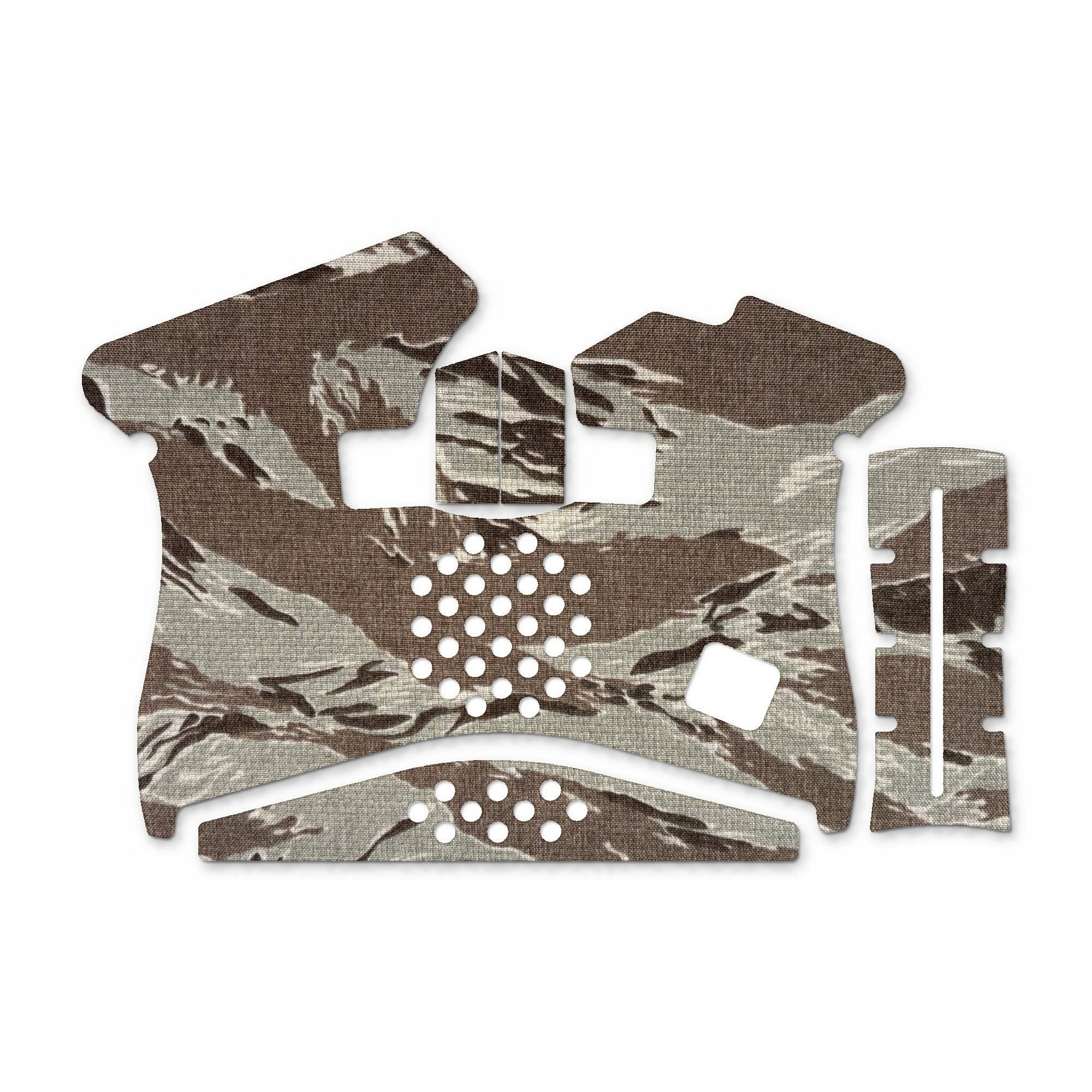 GLOCK G43 Pistols grip wrap kit outline, Tiger Stripe (ABU)