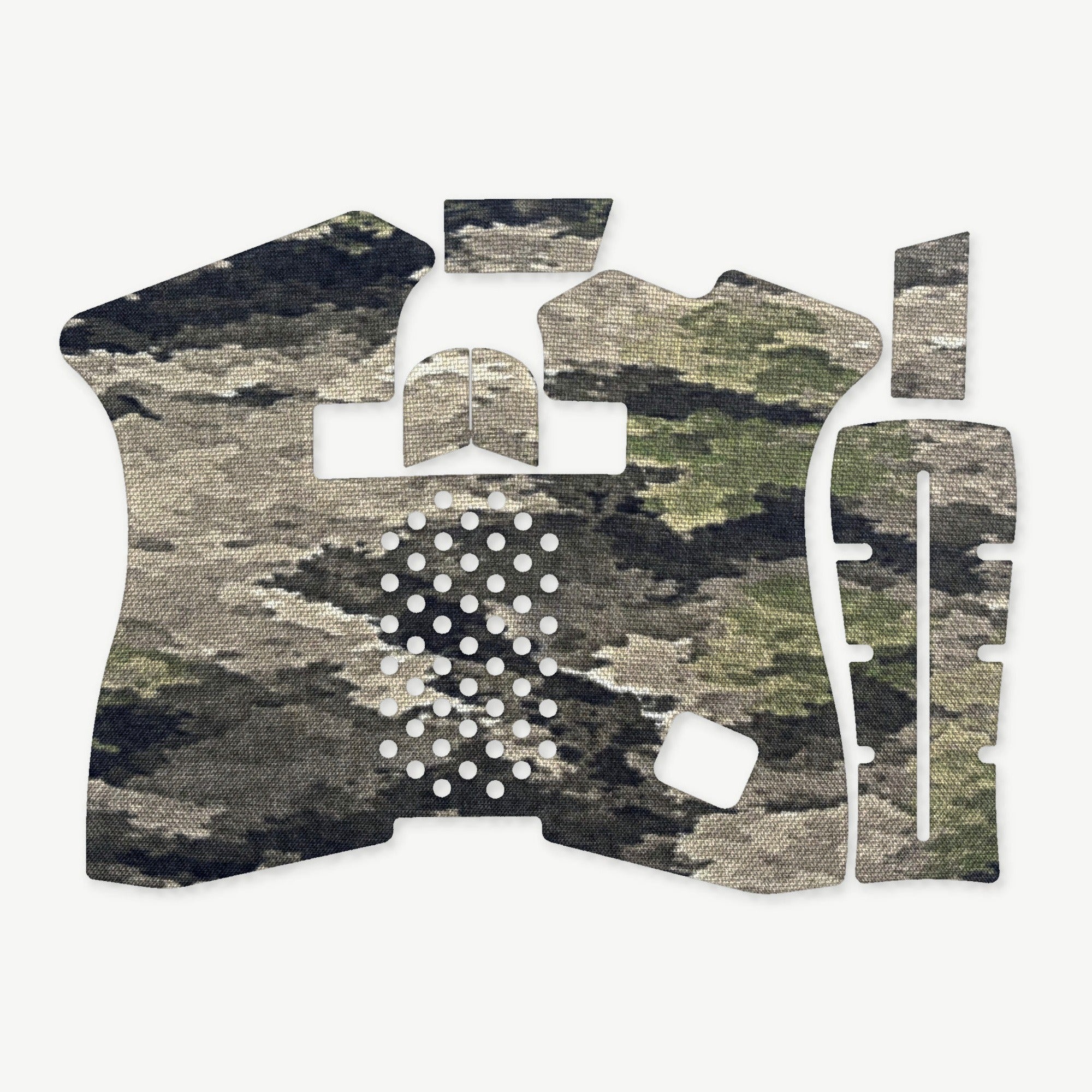 GLOCK G43X/G48 Pistols grip wrap die-cut kit outline, A-TACS iX - Combat Textiles