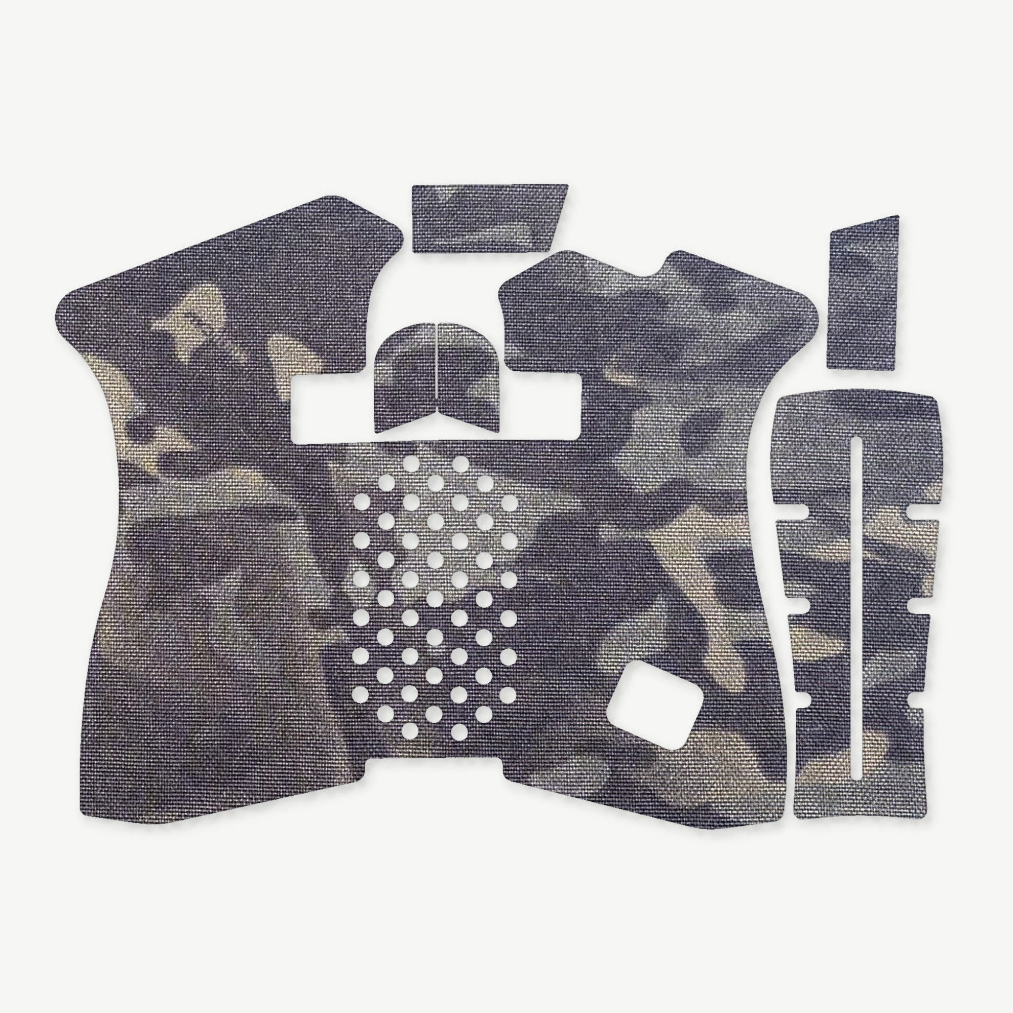 GLOCK G43X/G48 Pistols grip wrap die-cut kit outline, MultiCam Black - Combat Textiles