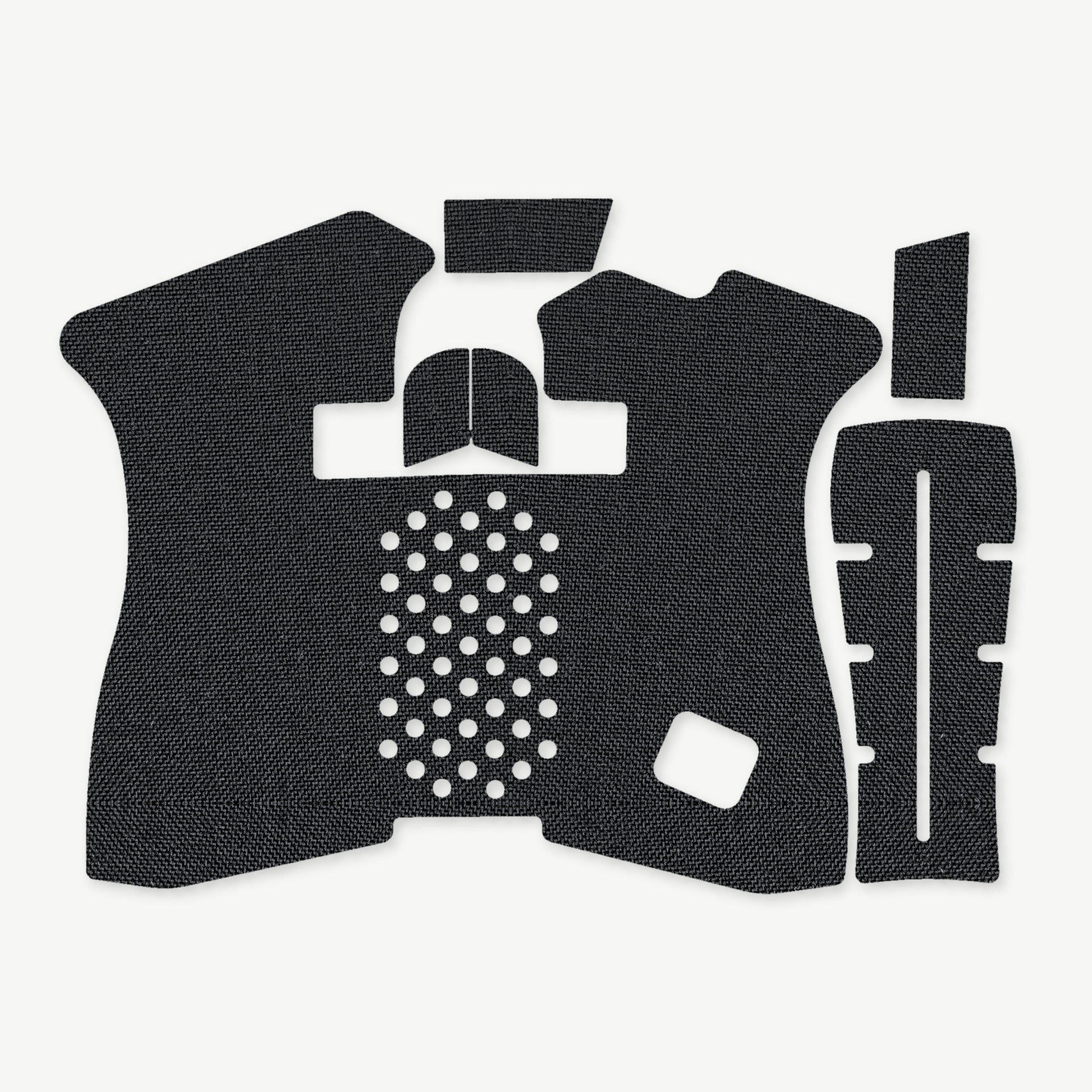 GLOCK G43X/G48 Pistols grip wrap die-cut kit outline, Black - Combat Textiles