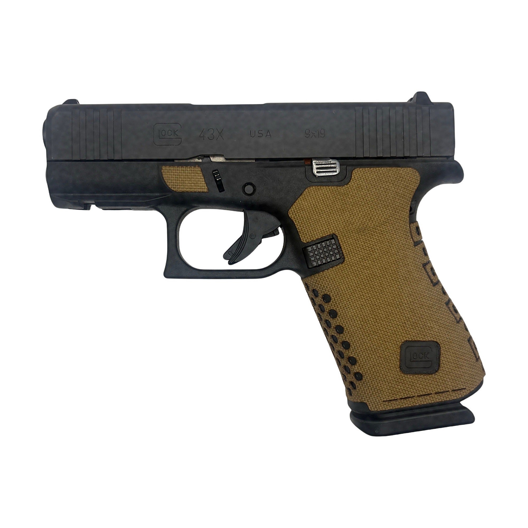 GLOCK G43X/G48 Pistols Cordura grip wrap, Coyote