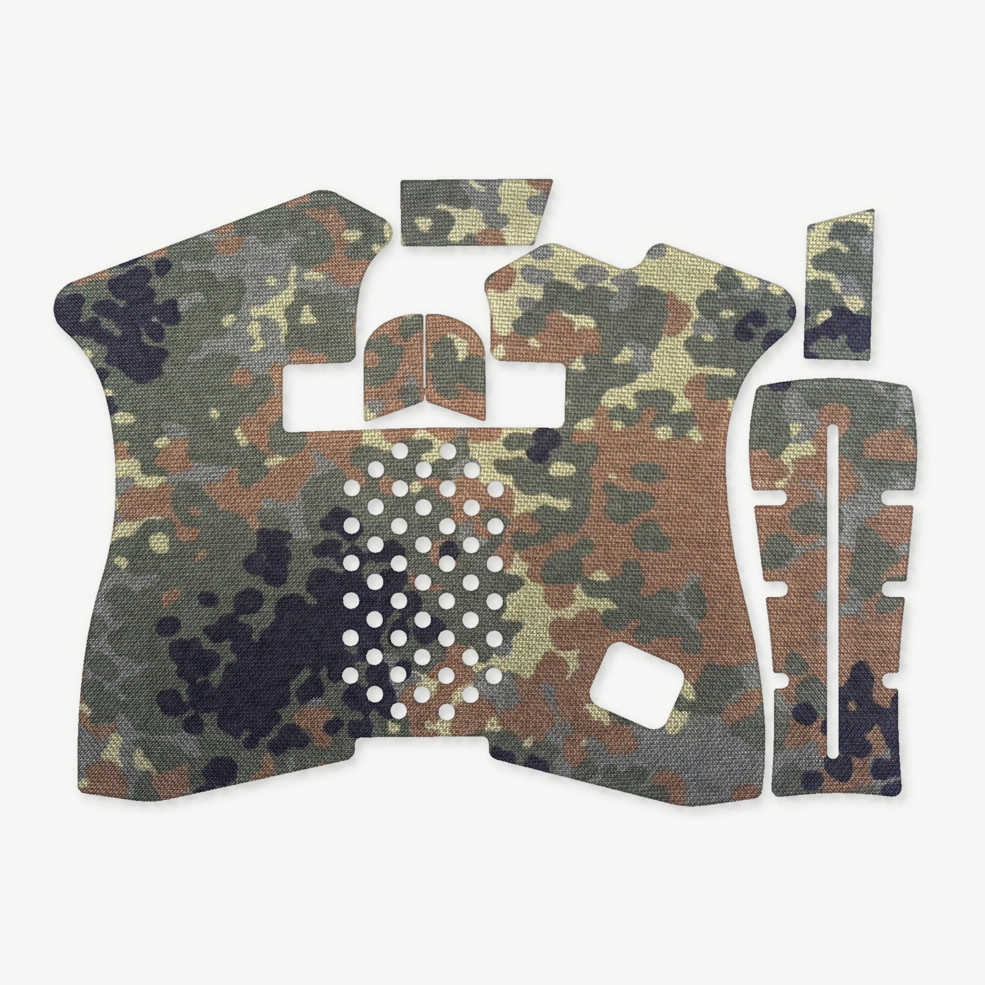 GLOCK G43X/G48 Pistols grip wrap die-cut kit outline, Flecktarn - Combat Textiles