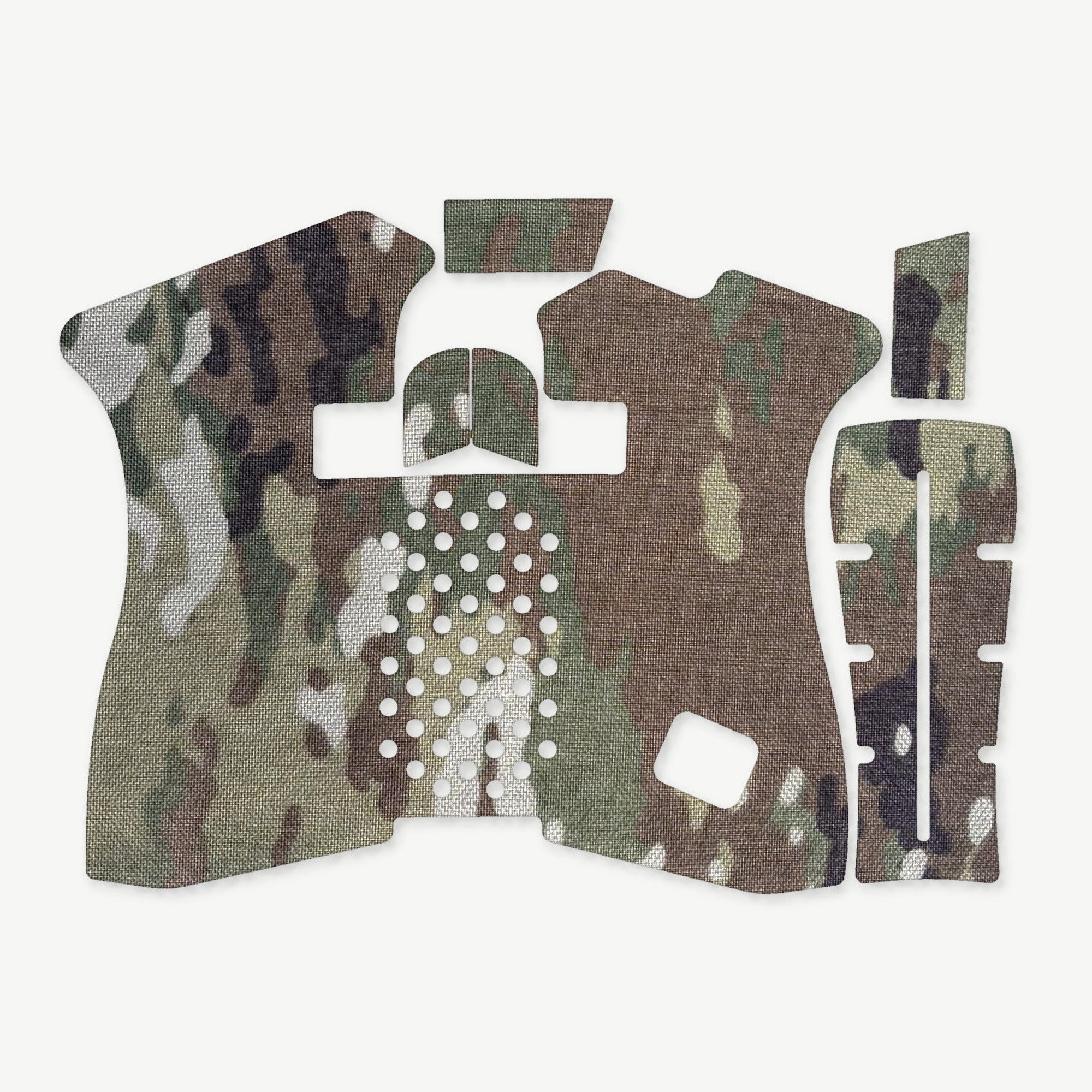 GLOCK G43X/G48 Pistols grip wrap die-cut kit outline, MultiCam - Combat Textiles