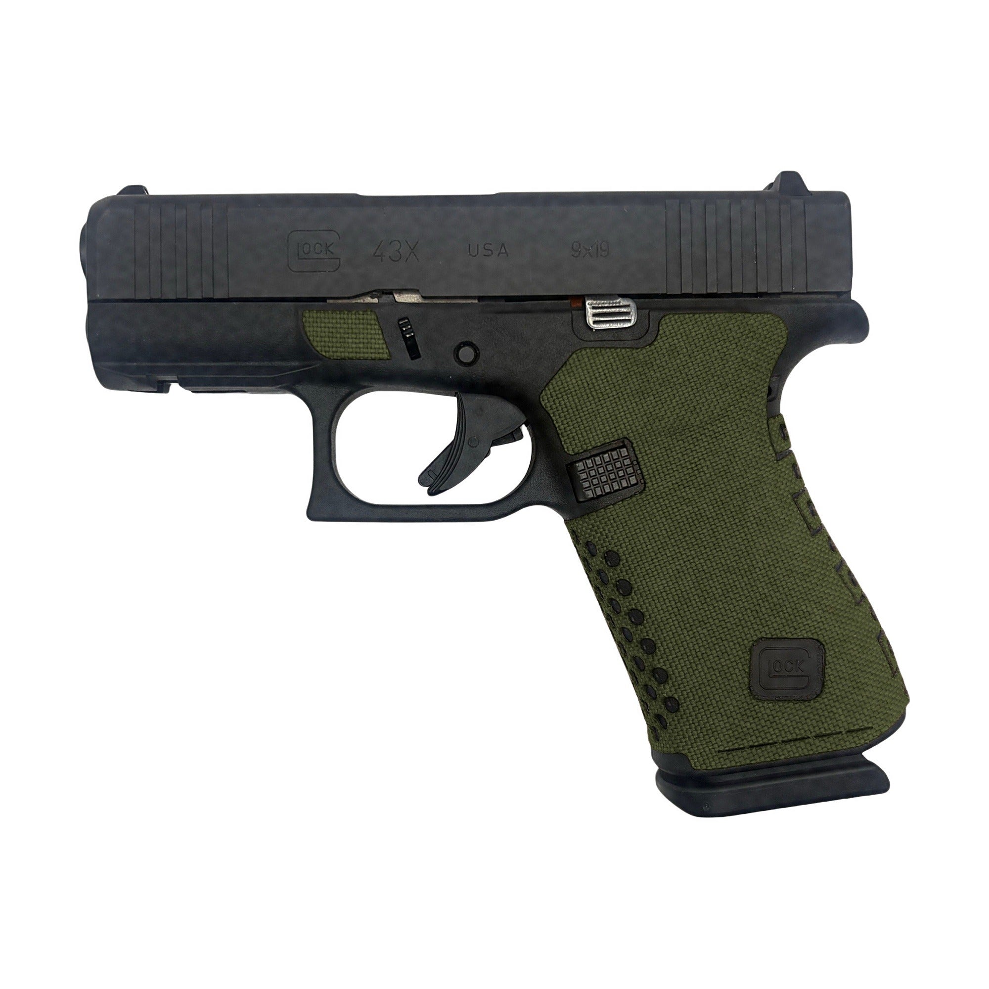 GLOCK G43X/G48 Pistols Cordura grip wrap, OD Green