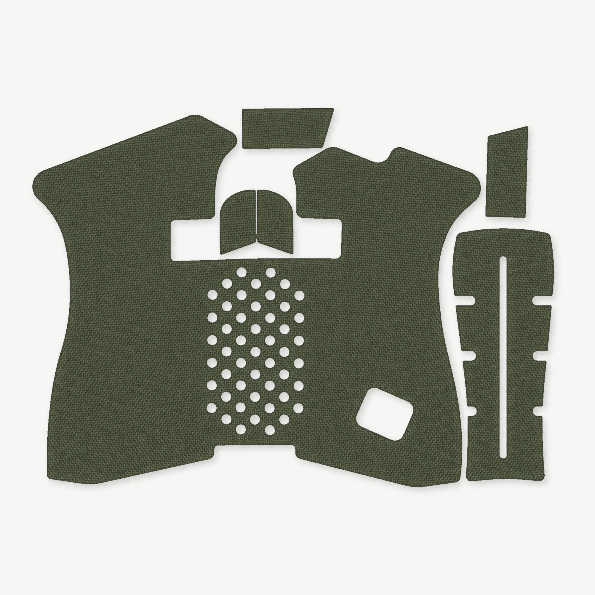 GLOCK G43X/G48 Pistols grip wrap die-cut kit outline, OD Green - Combat Textiles