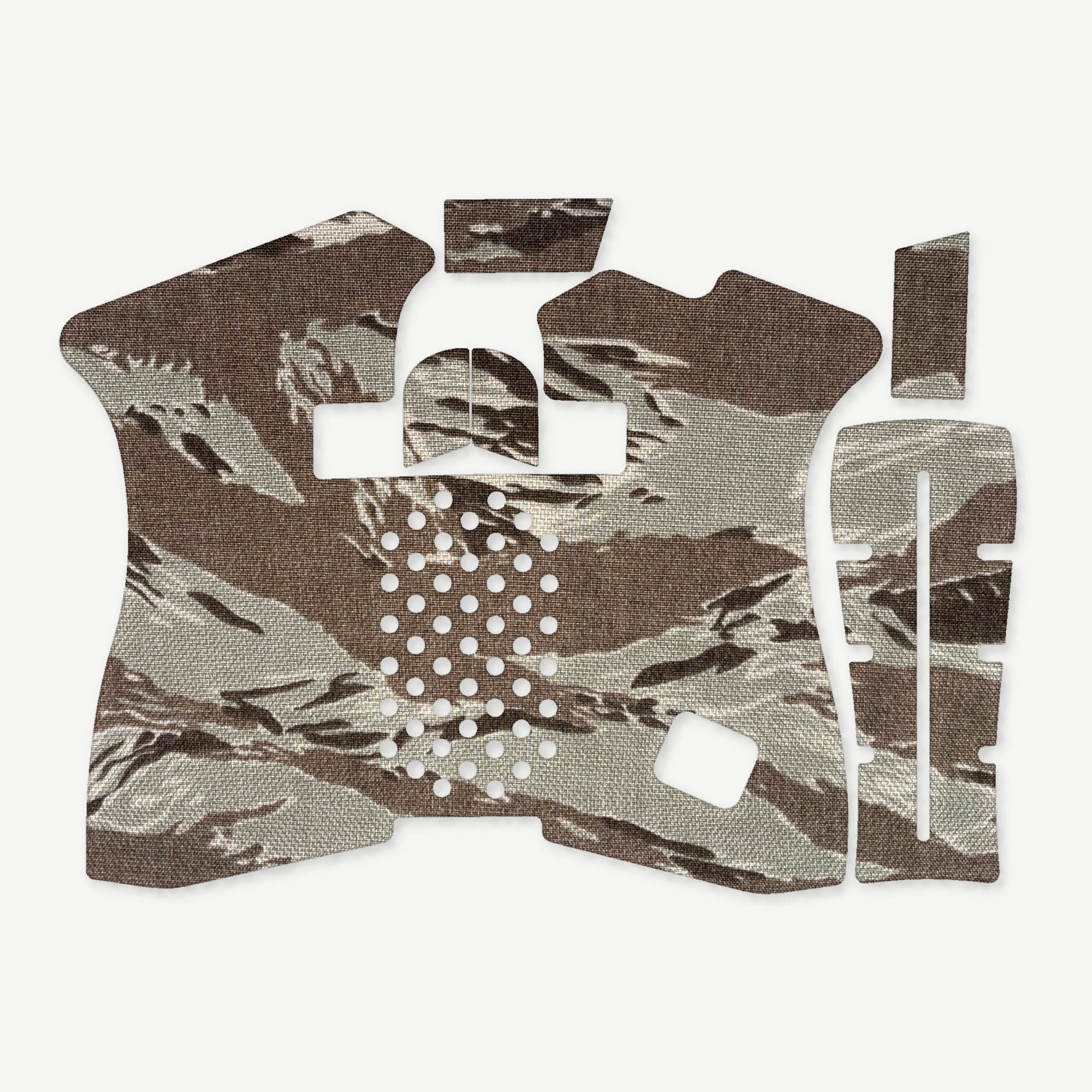 GLOCK G43X/G48 Pistols grip wrap die-cut kit outline, Tiger Stripe (ABU) - Combat Textiles