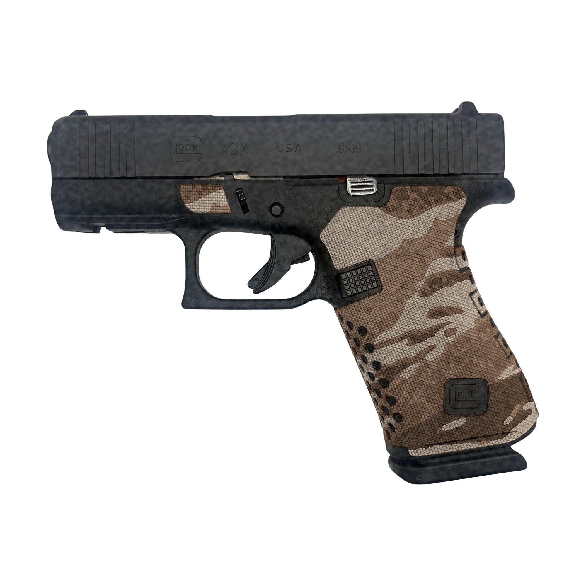 GLOCK G43X/G48 Pistols Cordura grip wrap, Tiger Stripe (Desert)