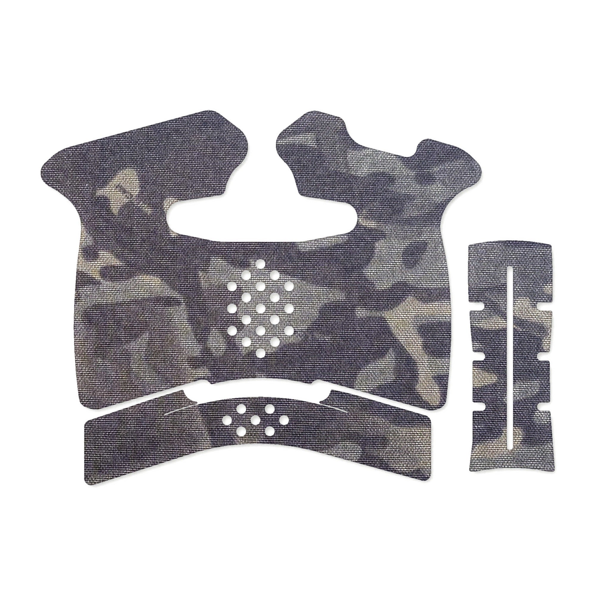 Springfield Hellcat grip wrap kit outline, MultiCam Black