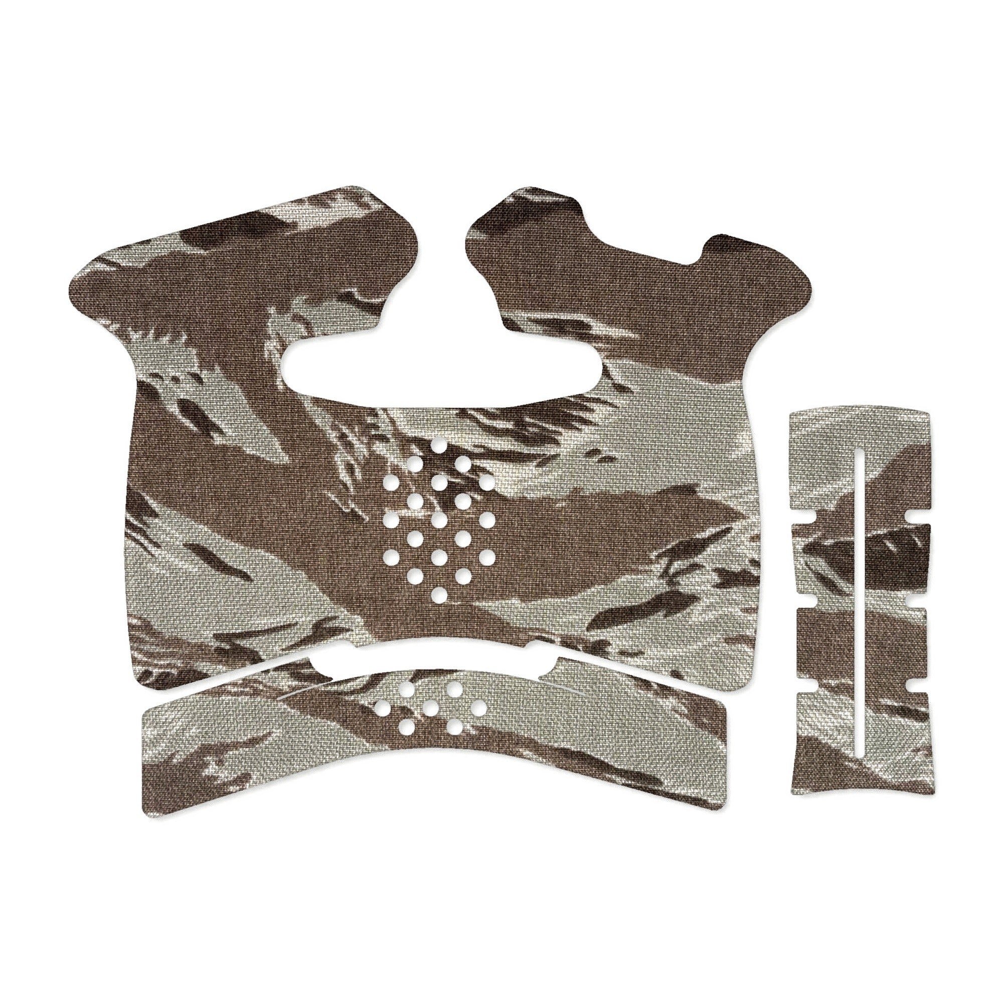 Springfield Hellcat grip wrap kit outline, Tiger Stripe (ABU)