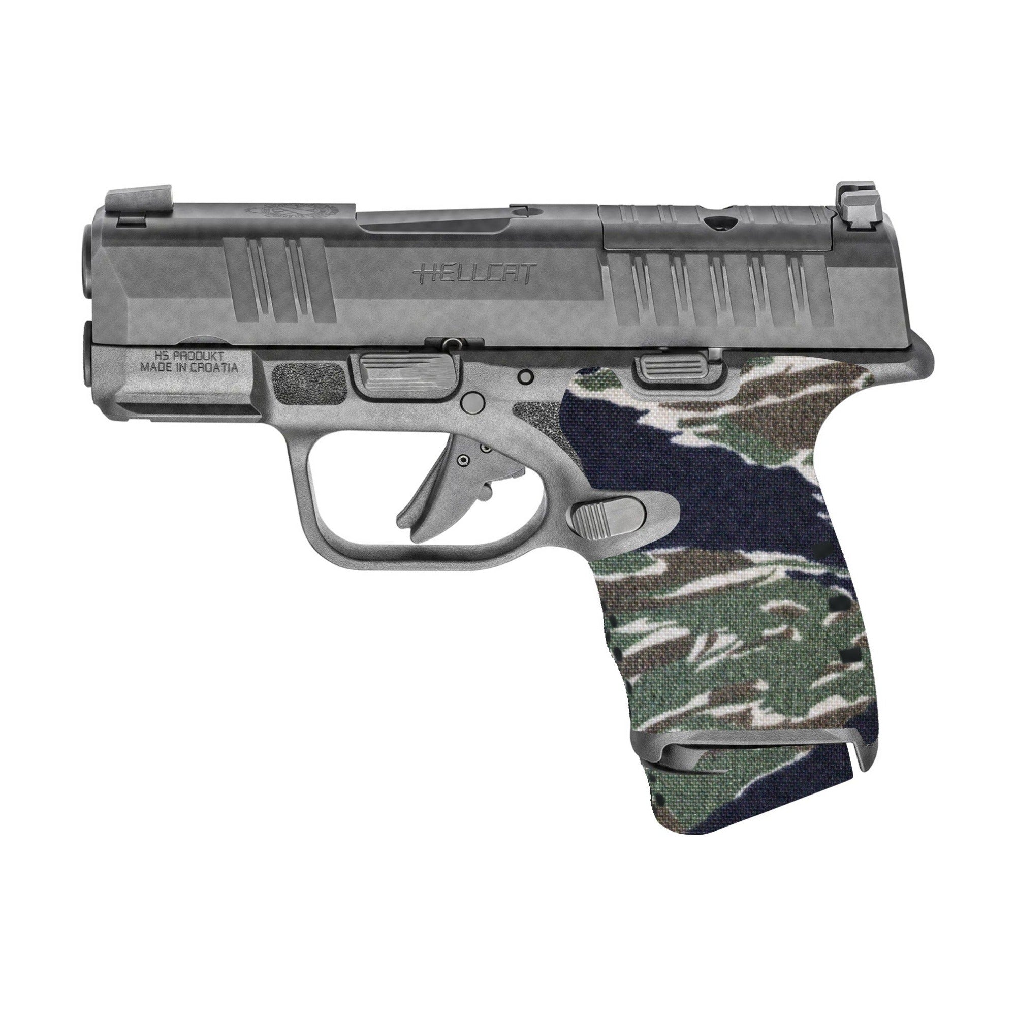 Springfield Hellcat Cordura grip wrap, Tiger Stripe (Green/Black)
