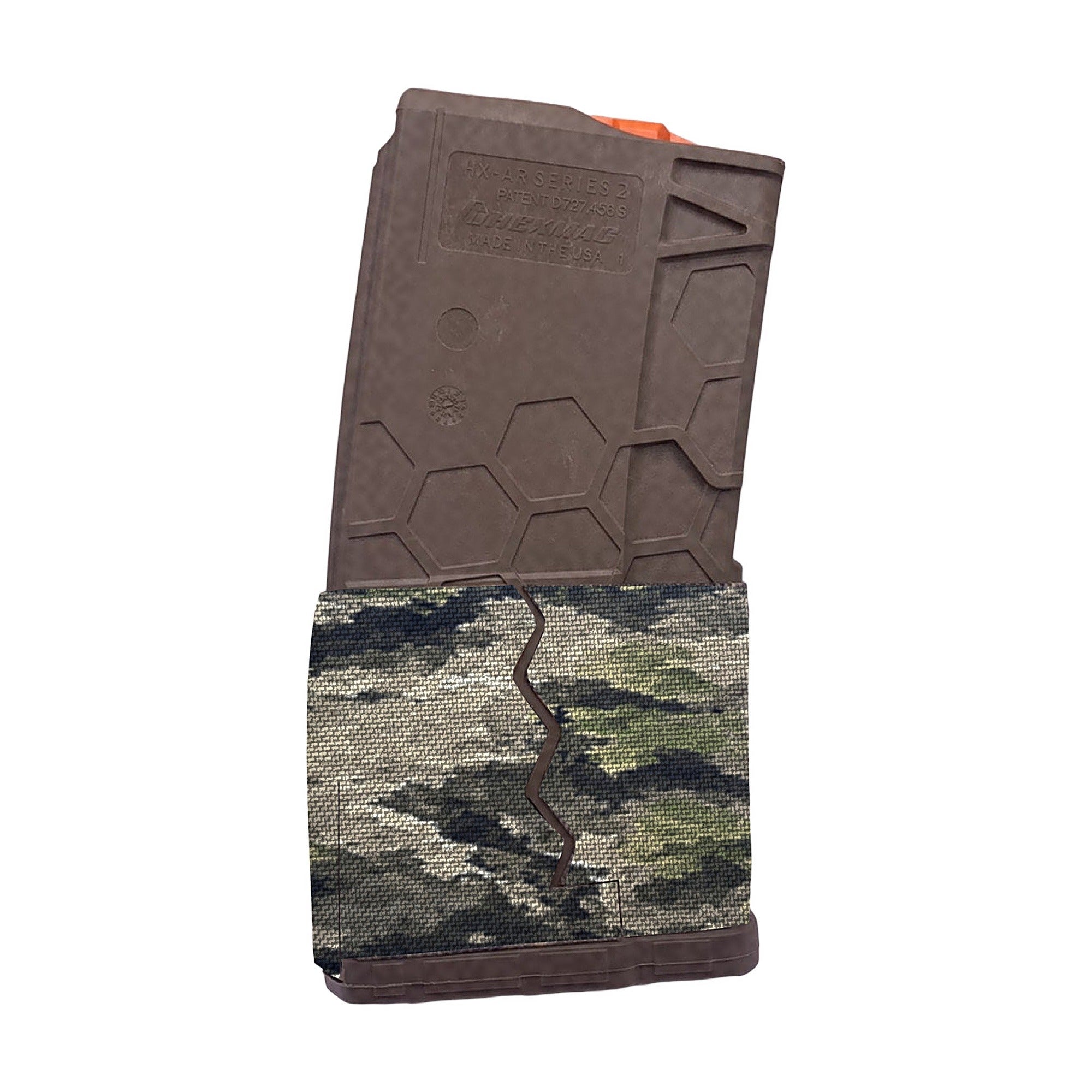 HEXMAG AR15/M4/M16 (20-Round Magazine) Cordura mag wrap, A-TACS iX