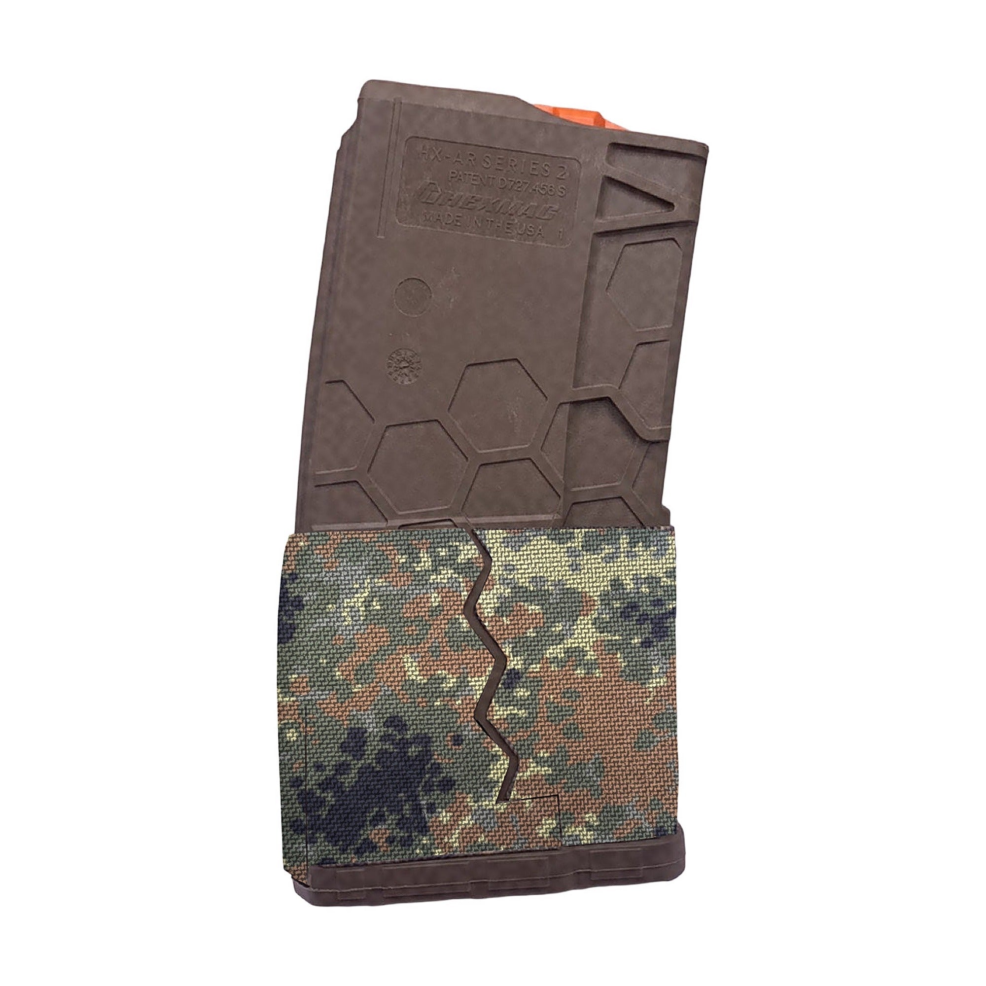 HEXMAG AR15/M4/M16 (20-Round Magazine) Cordura mag wrap, Flecktarn
