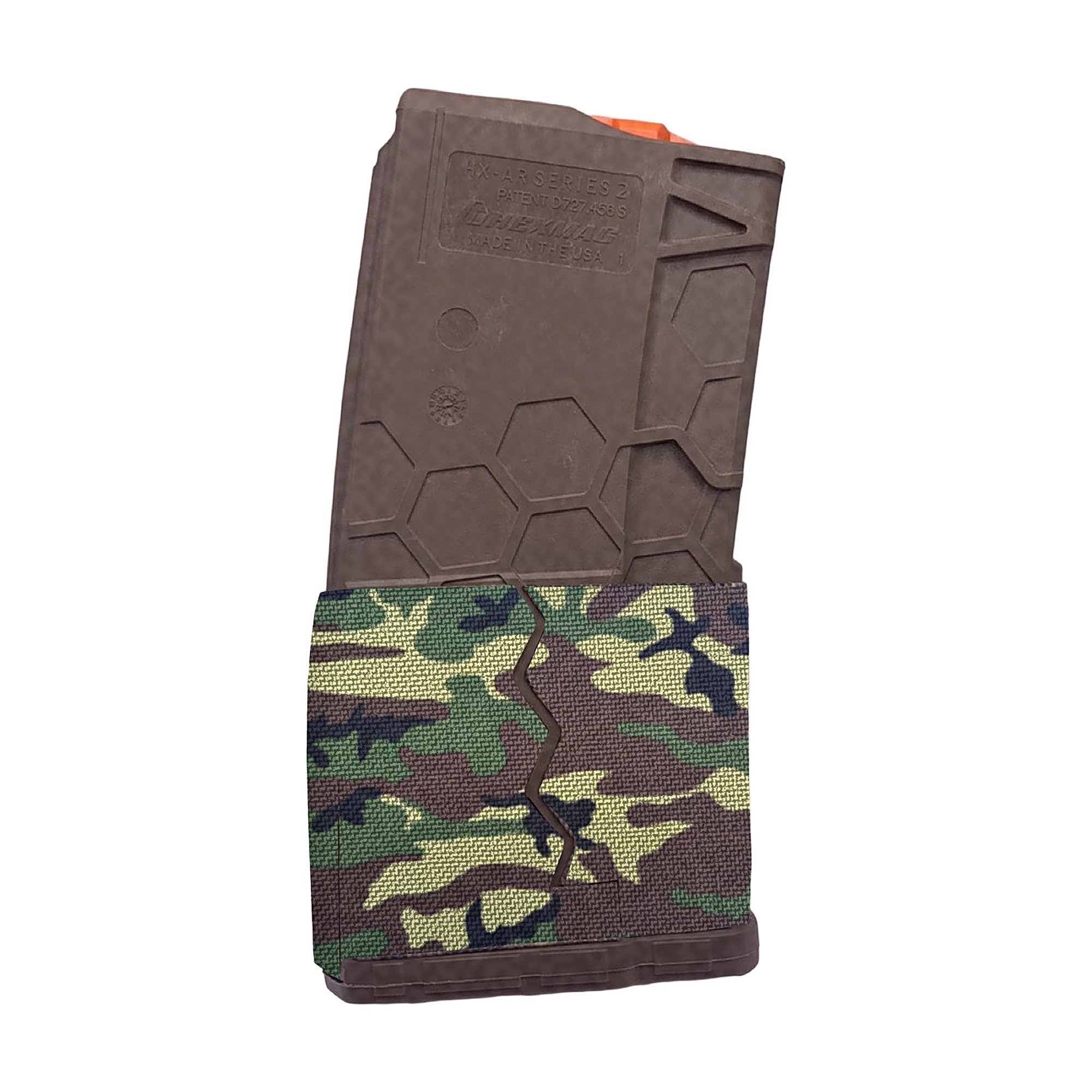 HEXMAG AR15/M4/M16 (20-Round Magazine) Cordura mag wrap, M81 Woodland