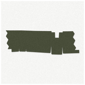 HEXMAG AR15/M4/M16 (20-Round Magazine) mag wrap kit outline, OD Green