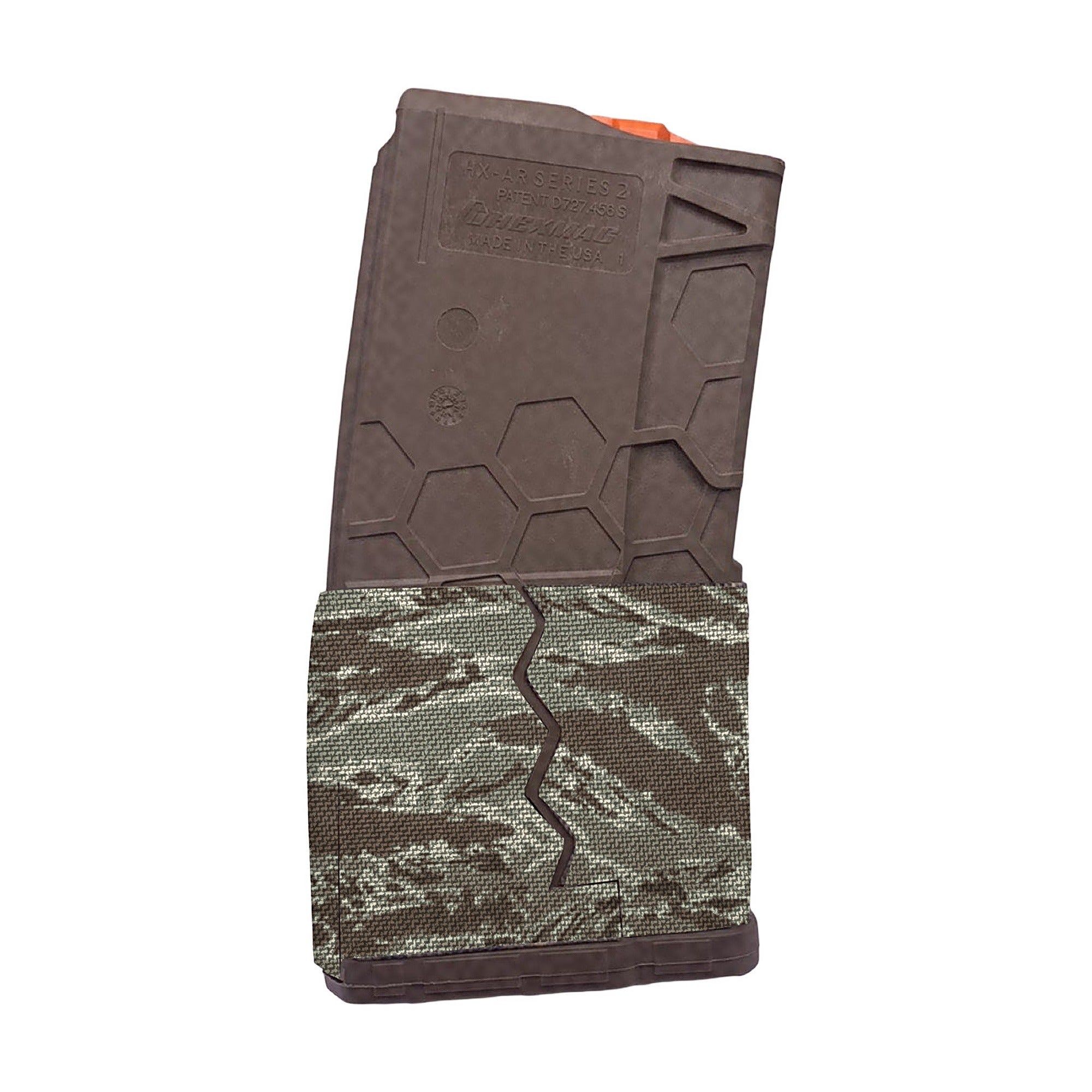 HEXMAG AR15/M4/M16 (20-Round Magazine) Cordura mag wrap, Tiger Stripe (ABU)