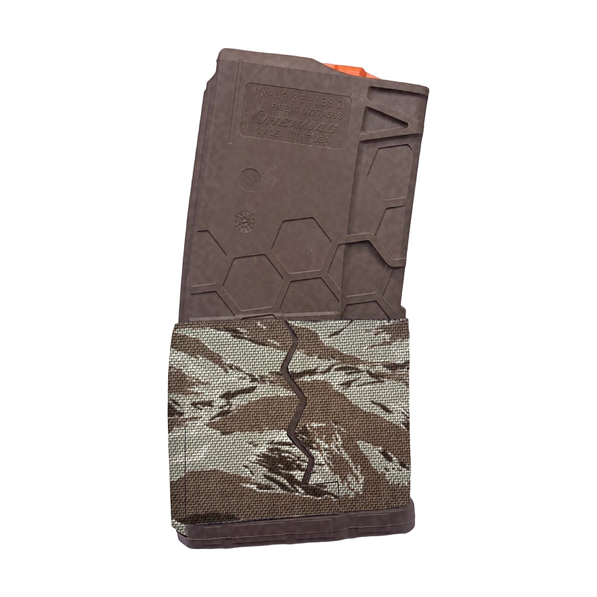 HEXMAG AR15/M4/M16 (20-Round Magazine) Cordura mag wrap, Tiger Stripe (Desert)