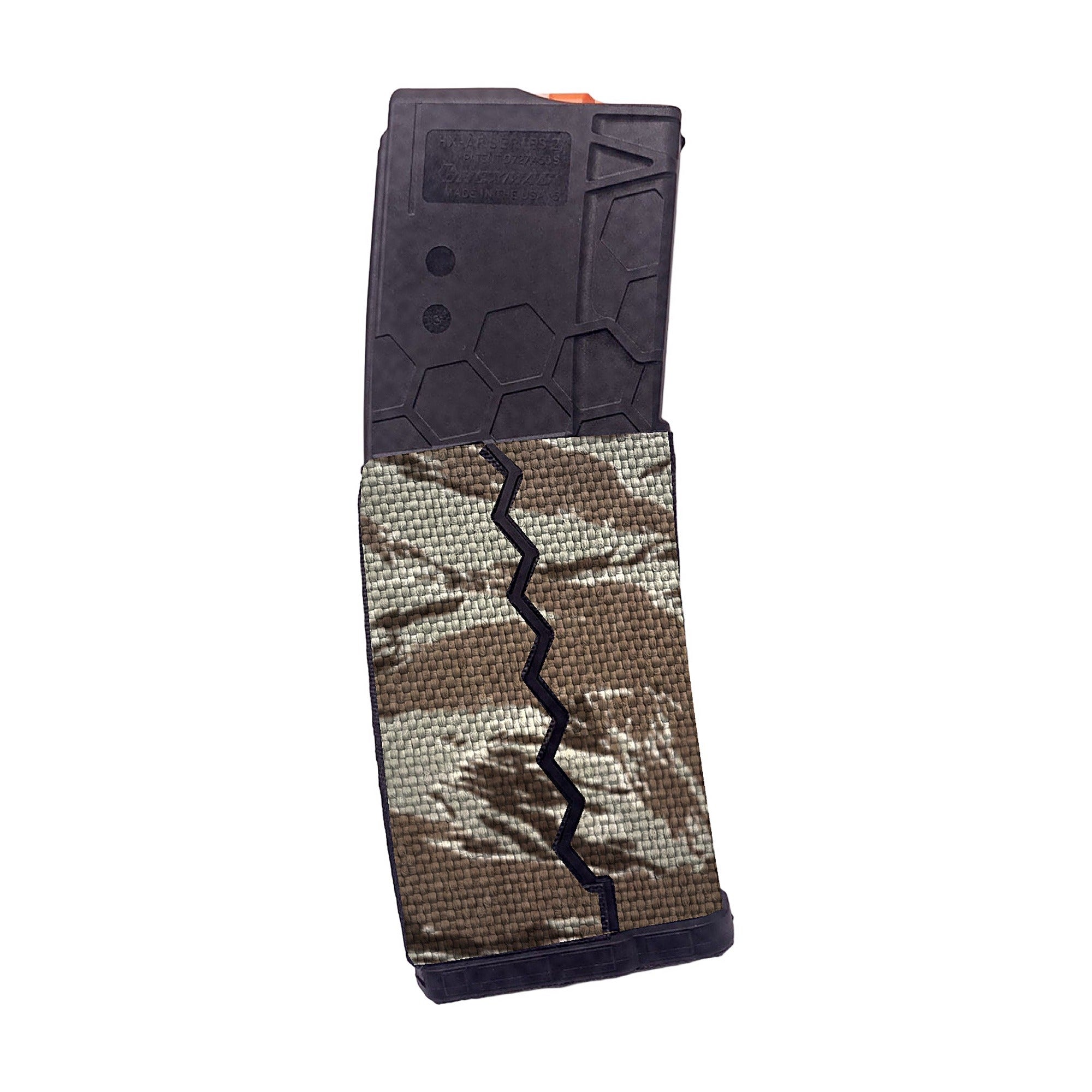 HEXMAG AR15/M4/M16 (30-Round Magazine) Cordura mag wrap, Tiger Stripe (Desert)