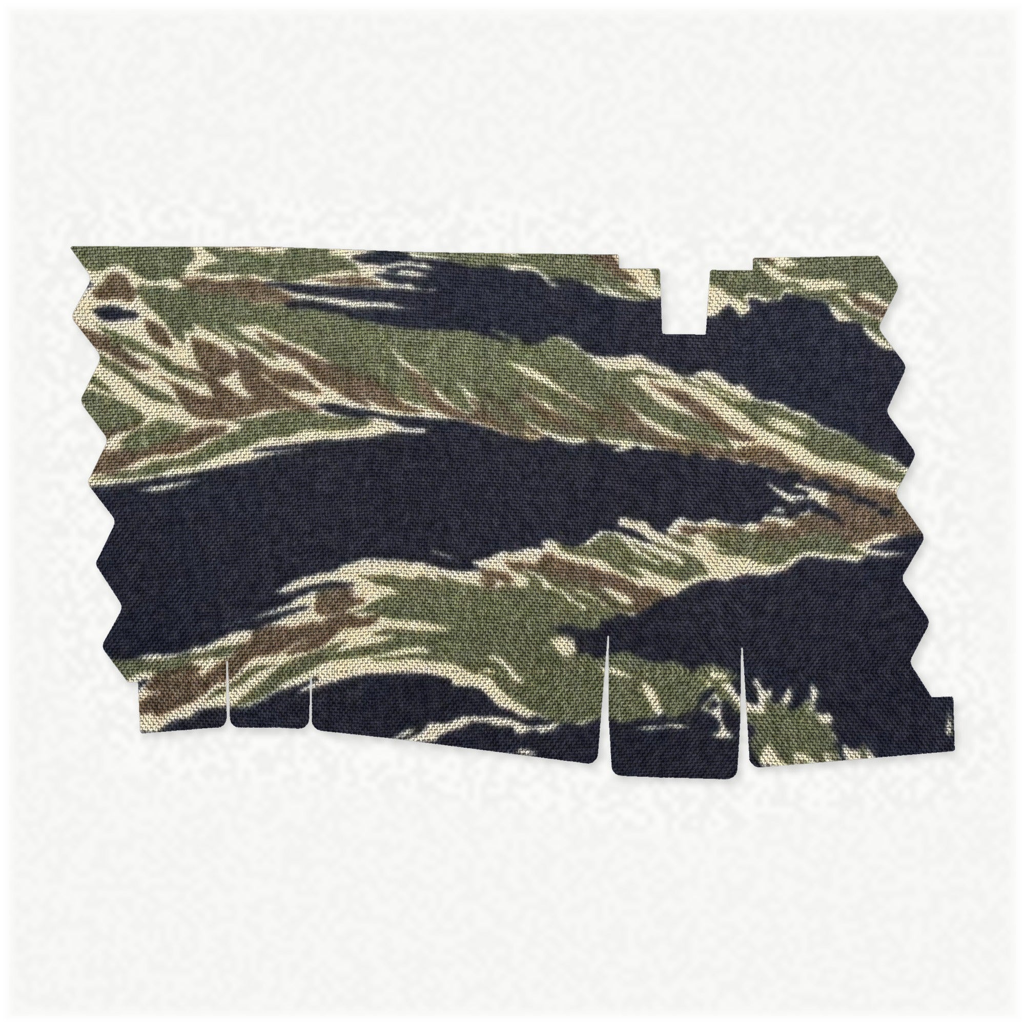 HEXMAG AR15/M4/M16 (30-Round Magazine) mag wrap kit outline, Tiger Stripe (Green/Black)