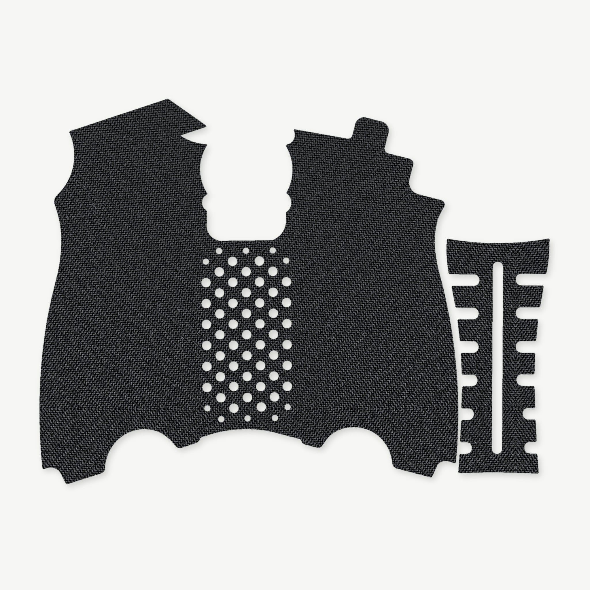 Grip Kit for HK USP (45 ACP) - die-cut Cordura 1000D kit pieces in Black - Combat Textiles