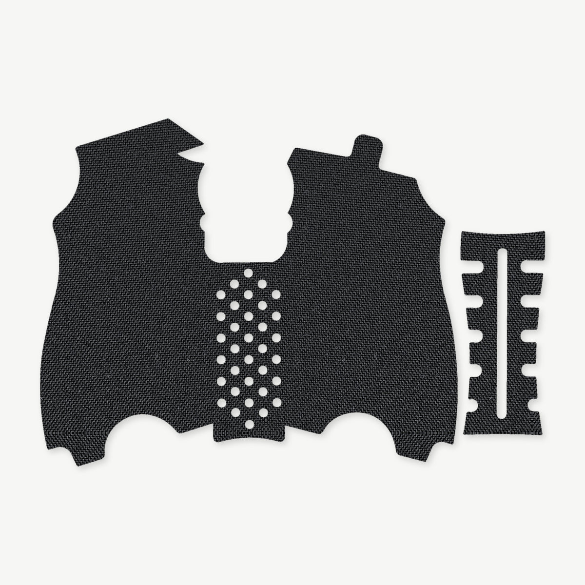 Grip Kit for HK USP Compact (9mm/.40 S&W/.357 SIG) - die-cut Cordura 1000D kit pieces in Black - Combat Textiles