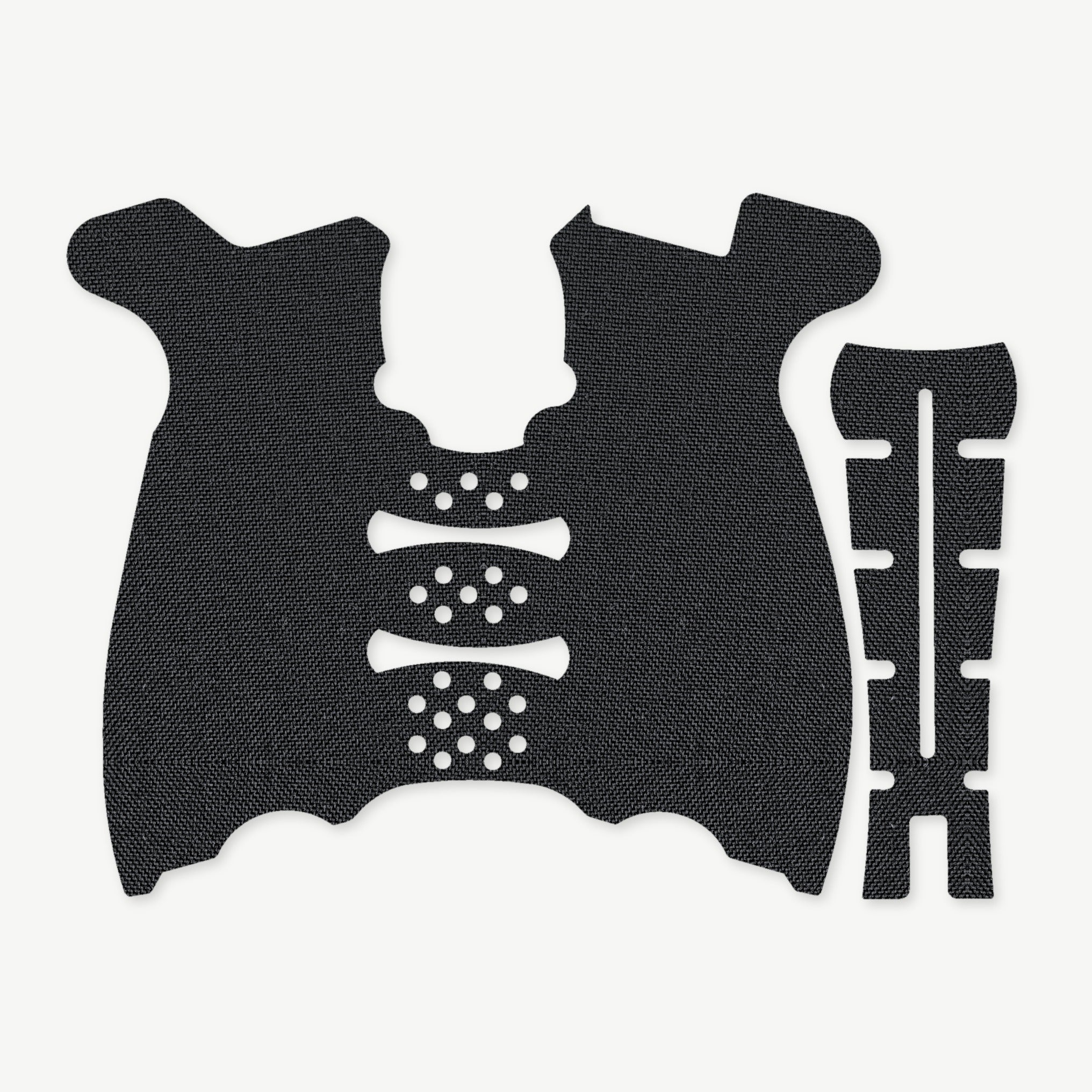 Grip Kit for HK VP9 - die-cut Cordura 1000D kit pieces in Black - Combat Textiles