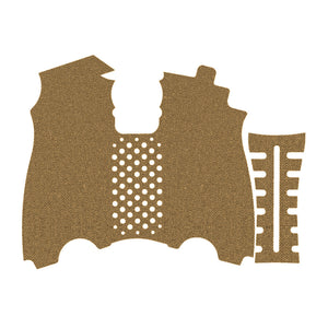 HK USP (45 ACP) grip wrap kit outline, Coyote