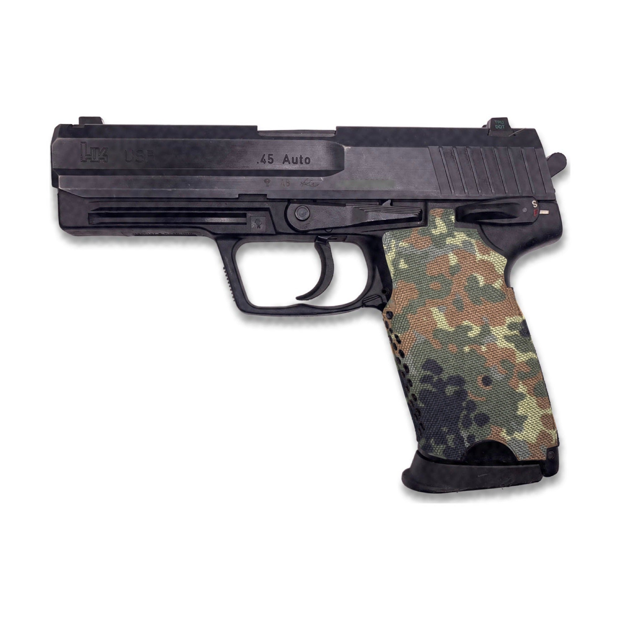 HK USP (45 ACP) Cordura grip wrap, Flecktarn