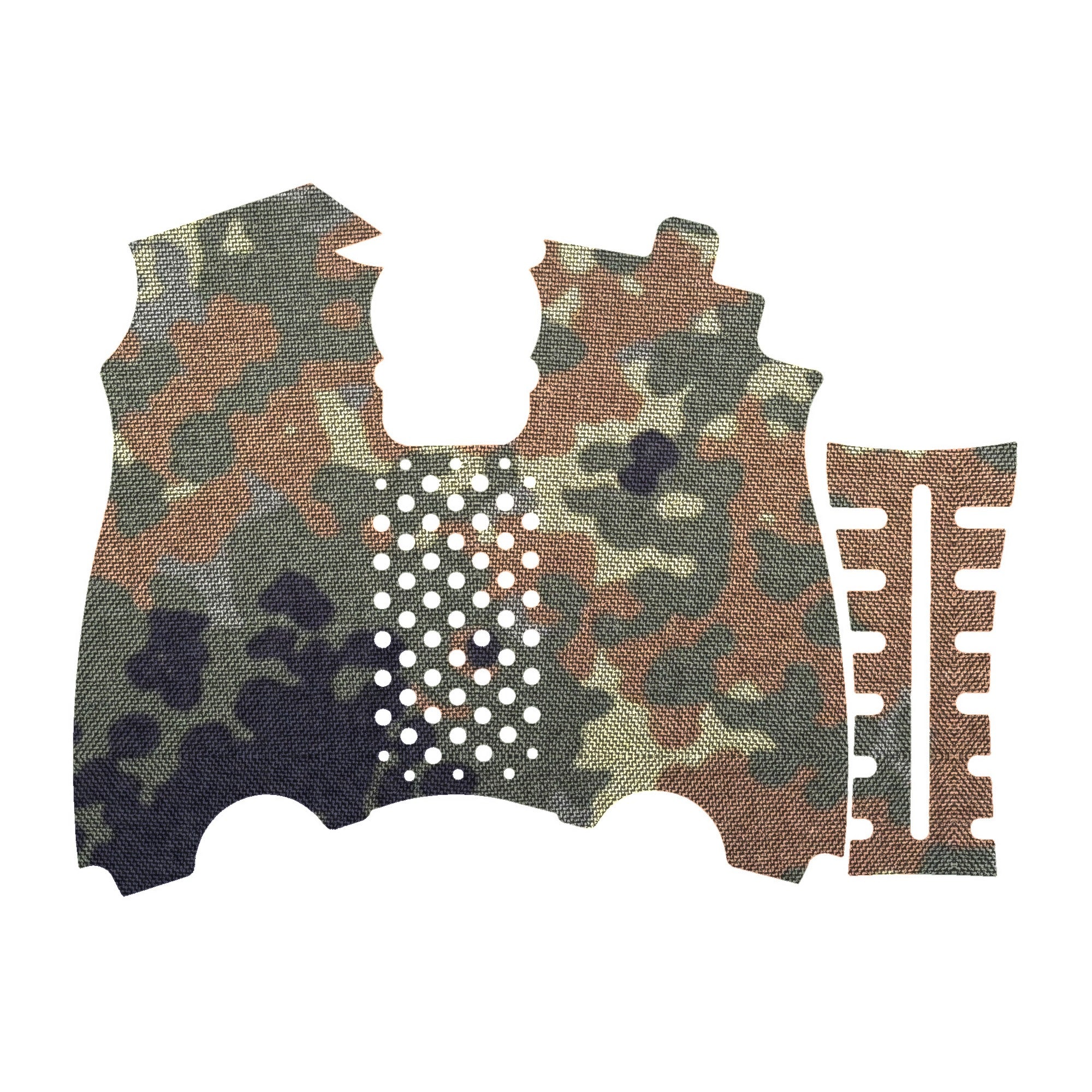 HK USP (45 ACP) grip wrap kit outline, Flecktarn