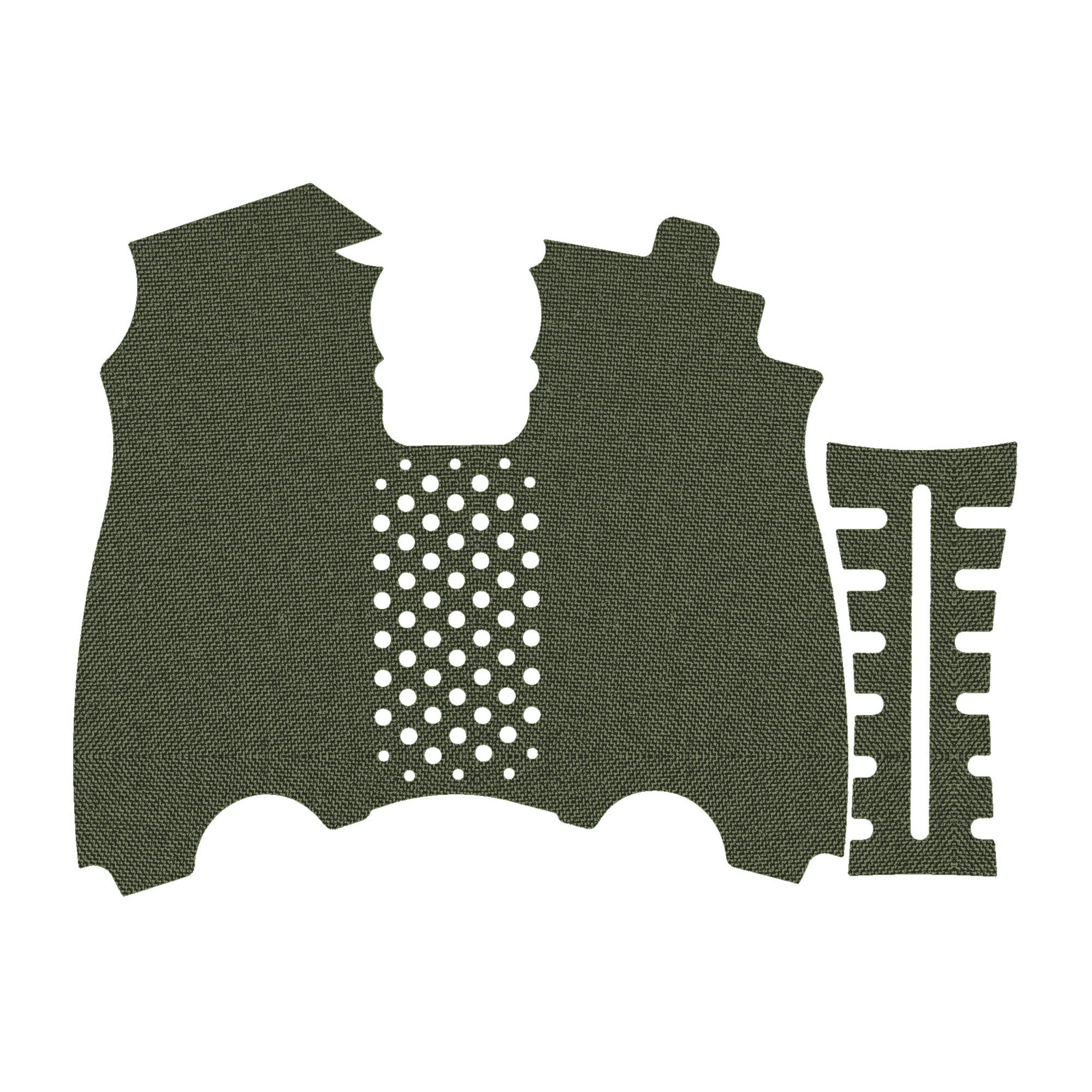 HK USP (45 ACP) grip wrap kit outline, OD Green