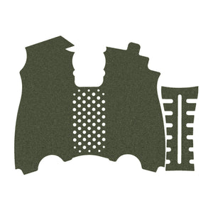 HK USP (45 ACP) grip wrap kit outline, OD Green