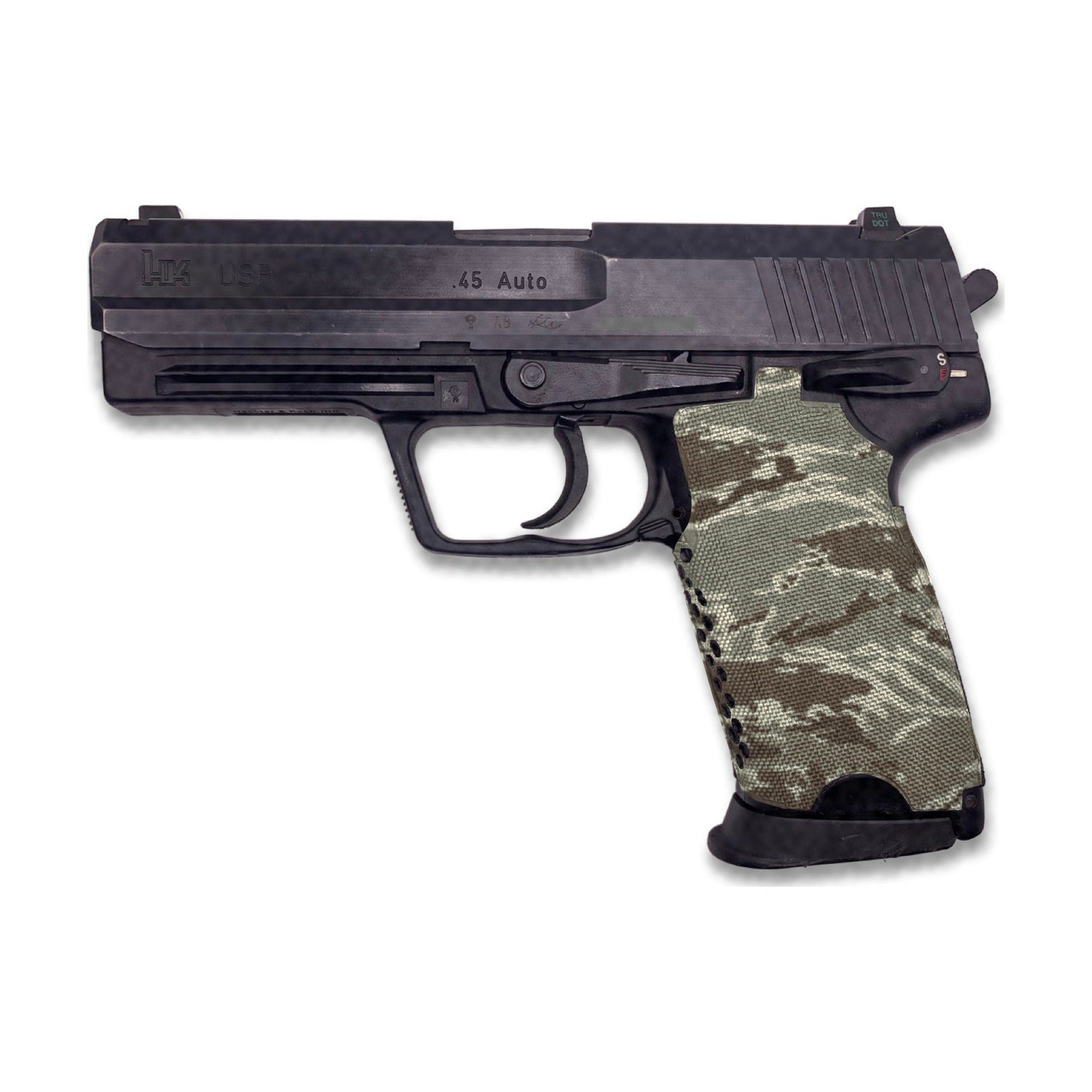 HK USP (45 ACP) Cordura grip wrap, Tiger Stripe (ABU)