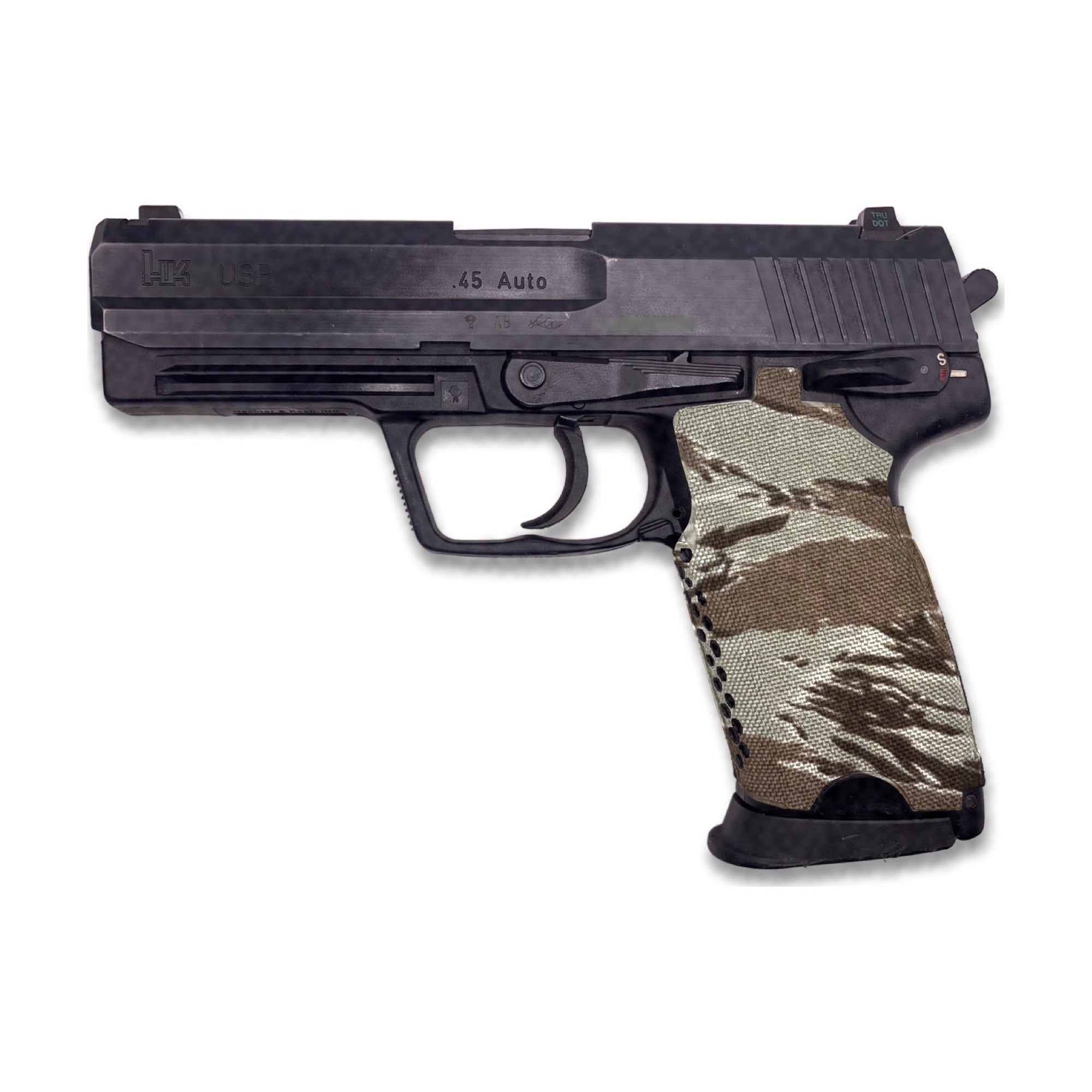 HK USP (45 ACP) Cordura grip wrap, Tiger Stripe (Desert)