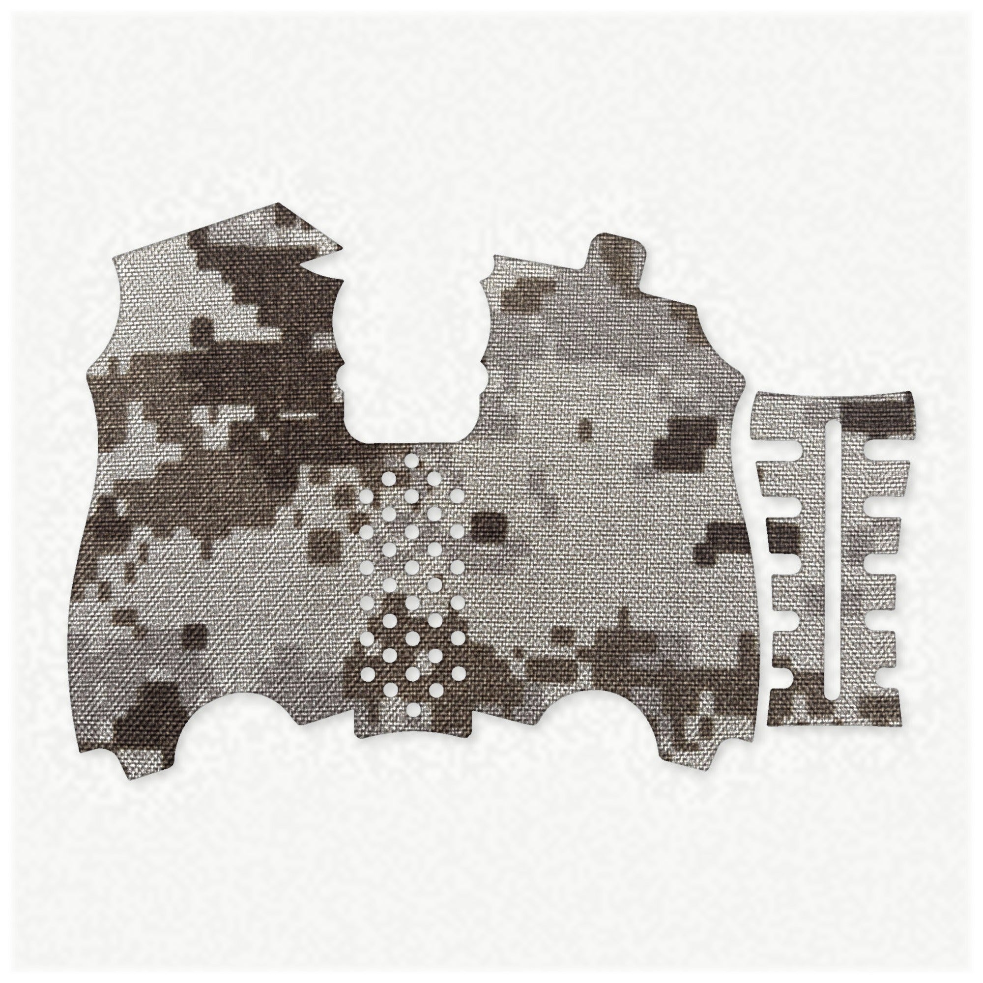 HK USP Compact (45 ACP) grip wrap kit outline, ACU (Desert)