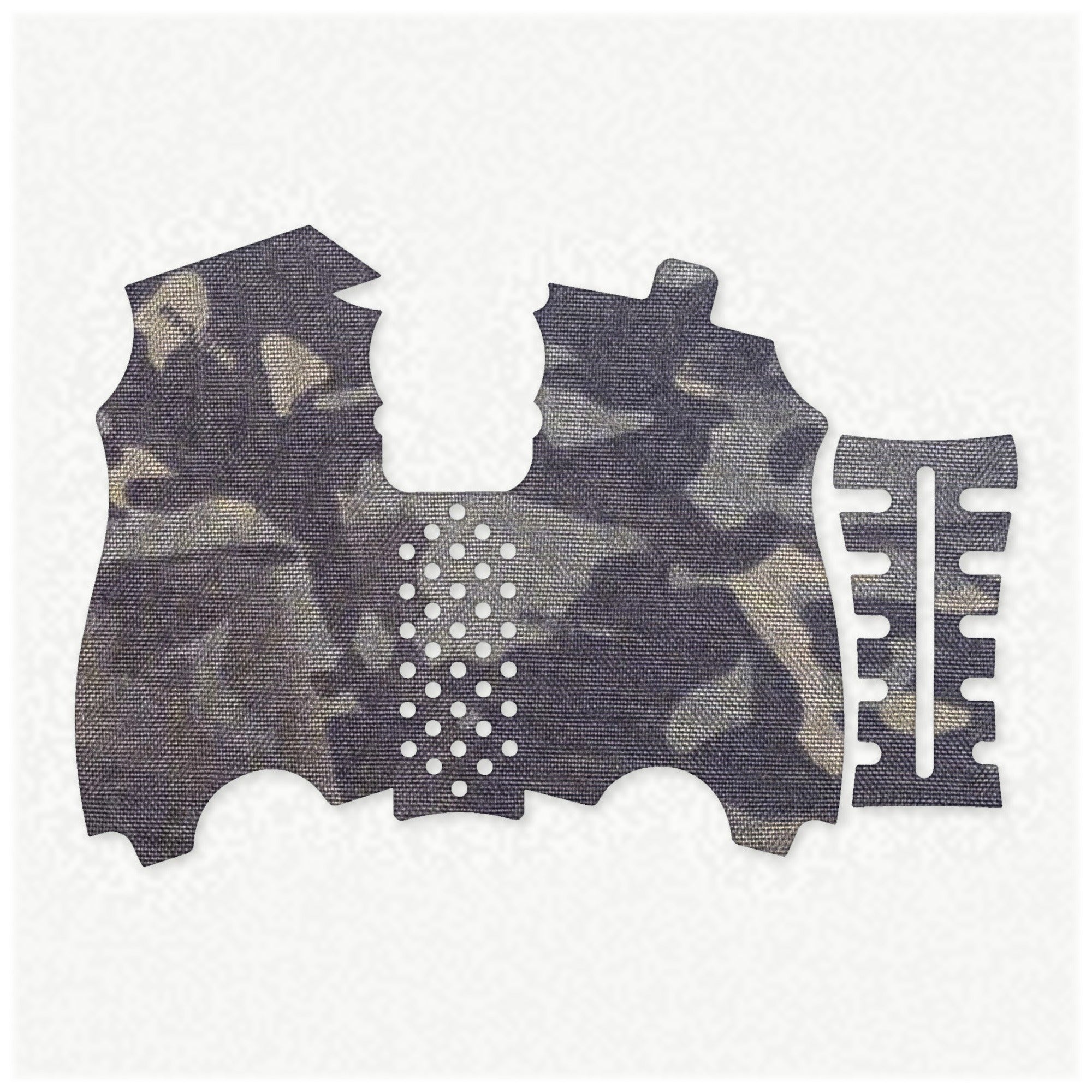 HK USP Compact (45 ACP) grip wrap kit outline, MultiCam Black