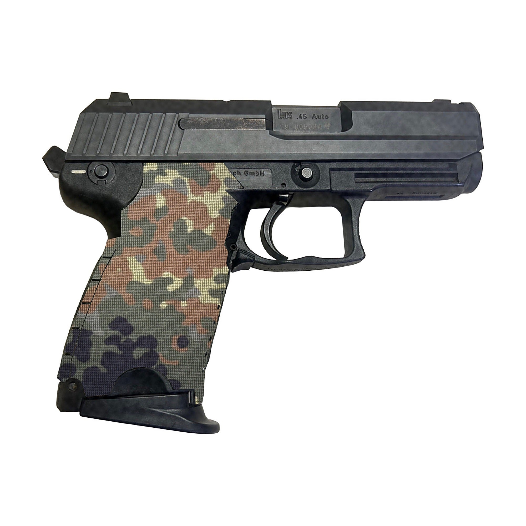 HK USP Compact (45 ACP) Cordura grip wrap, Flecktarn