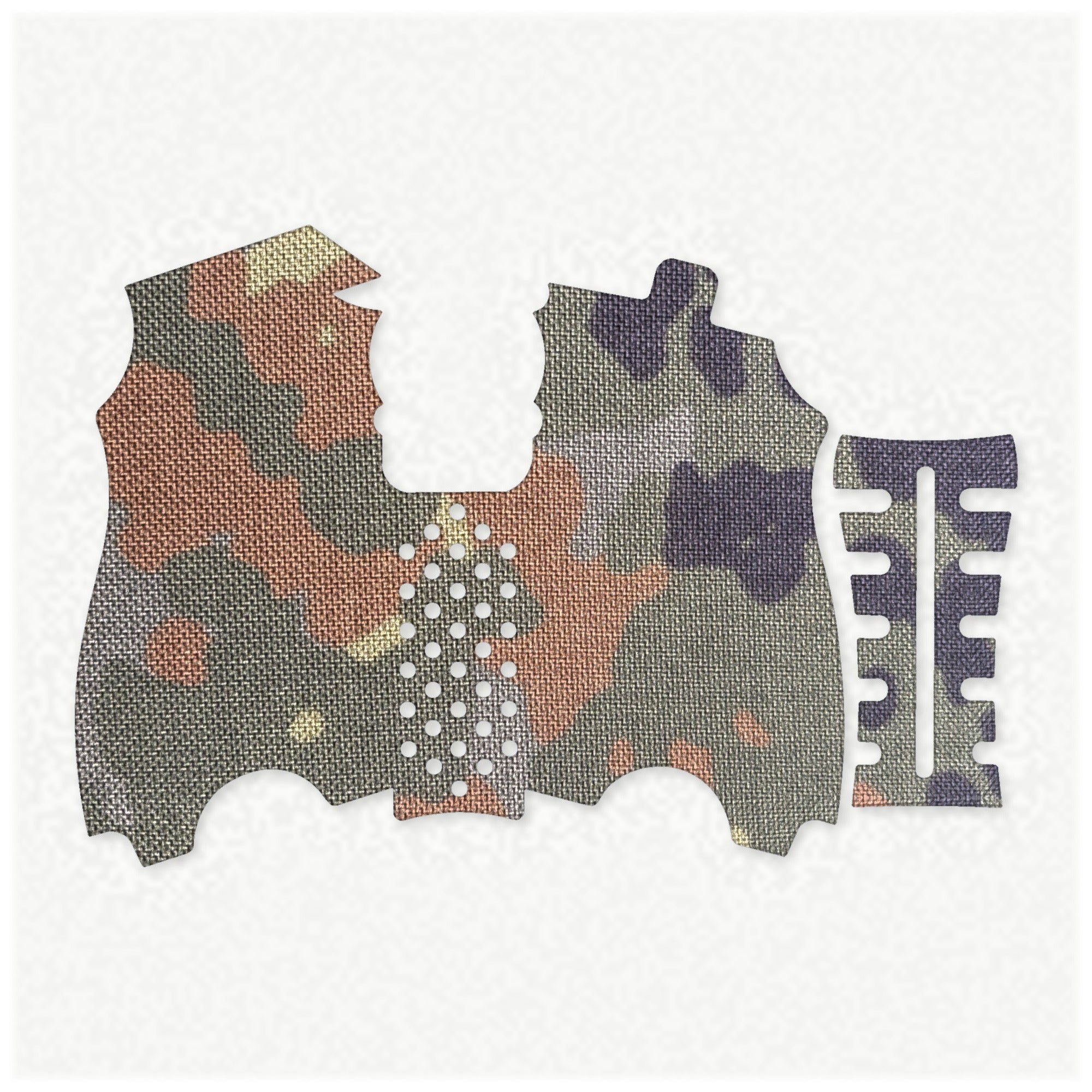 HK USP Compact (45 ACP) grip wrap kit outline, Flecktarn