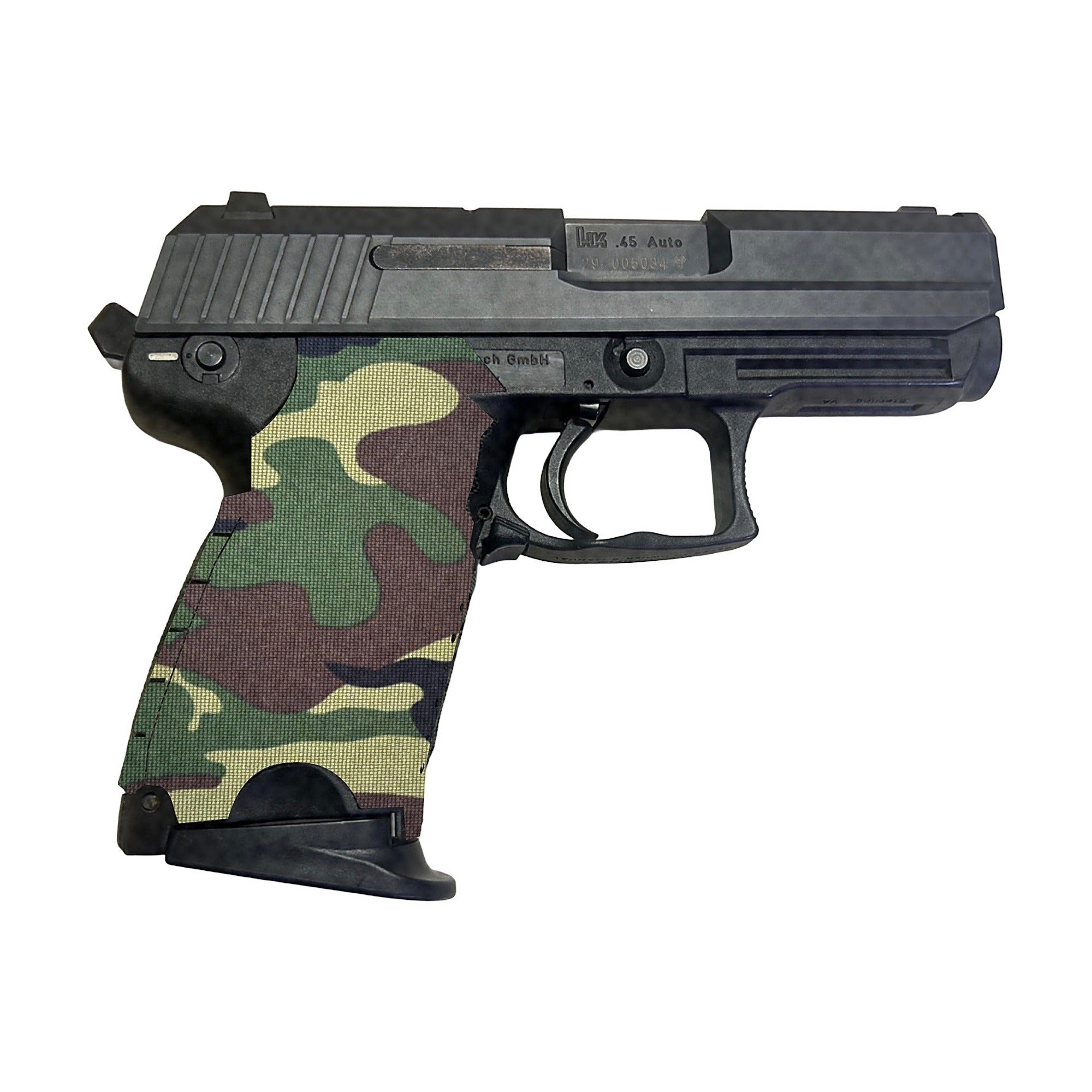 HK USP Compact (45 ACP) Cordura grip wrap, M81 Woodland