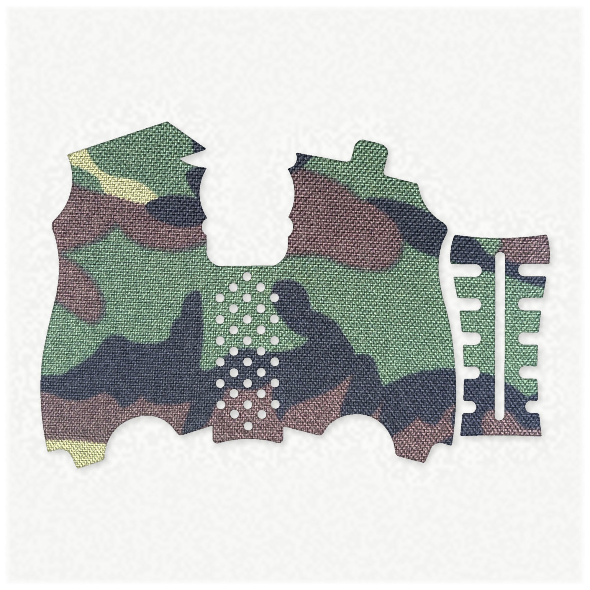 HK USP Compact (45 ACP) grip wrap kit outline, M81 Woodland