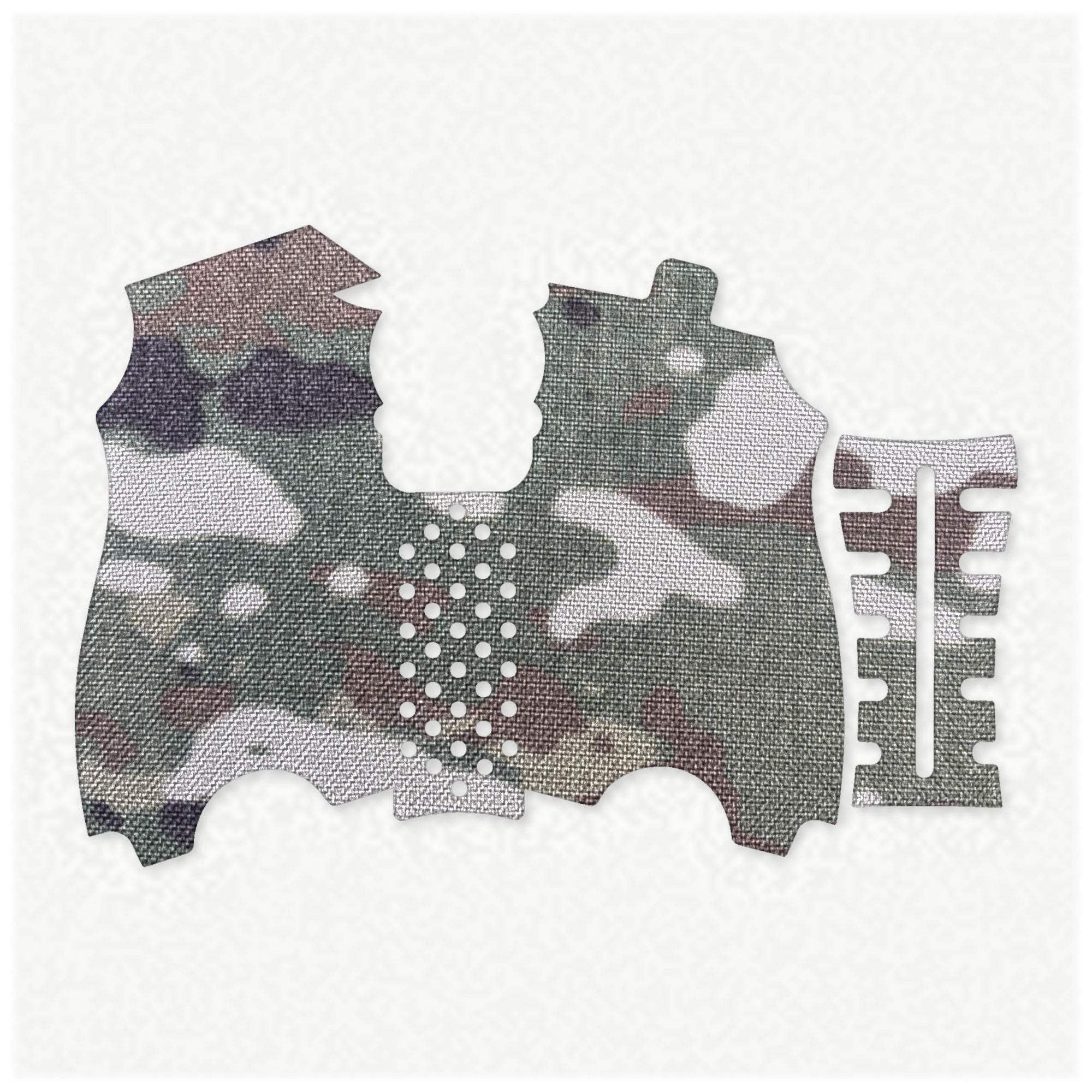 HK USP Compact (45 ACP) grip wrap kit outline, MultiCam